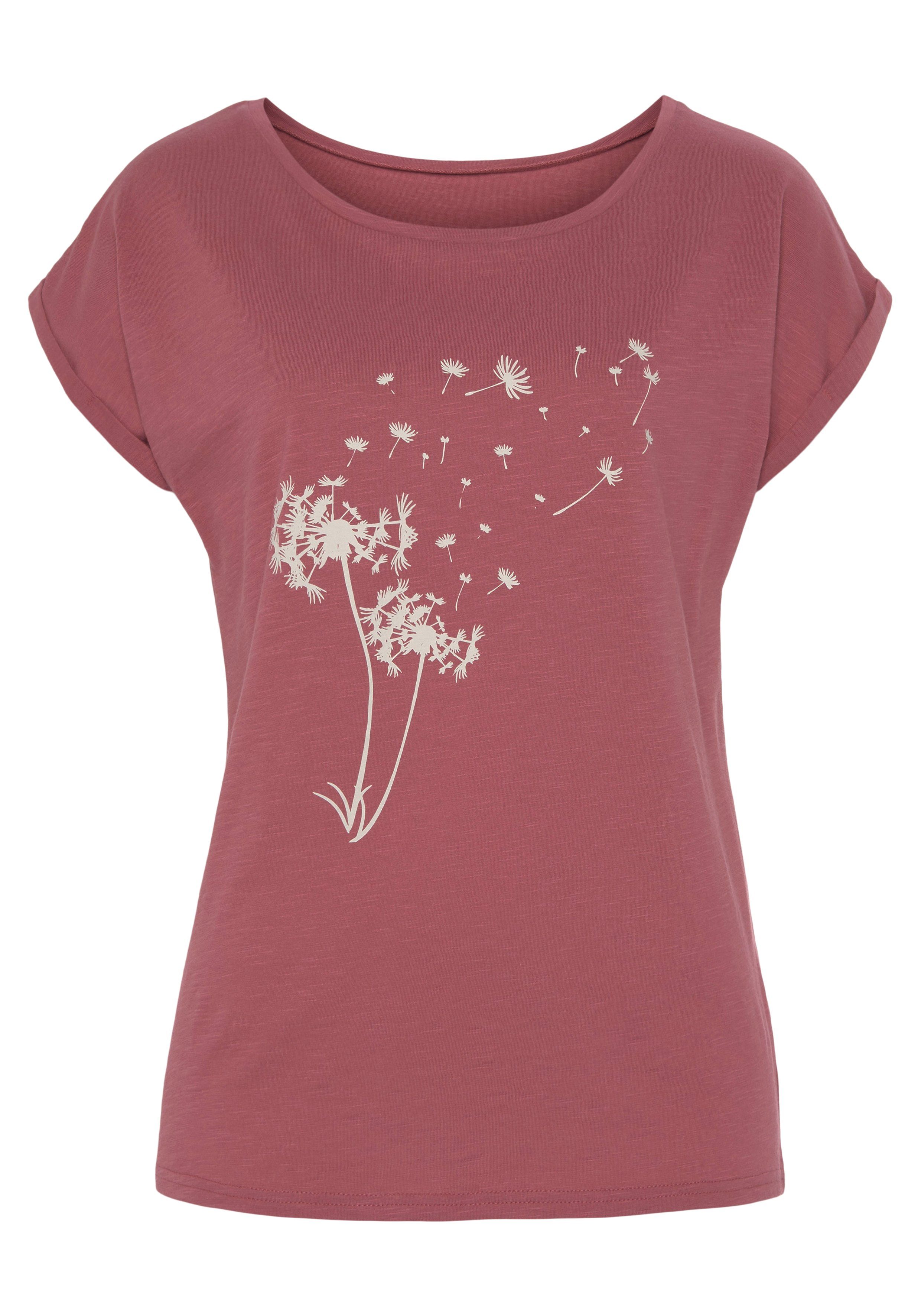 Vivance T-shirt Met print 'Pusteblume' aan de voorkant (1-delig)