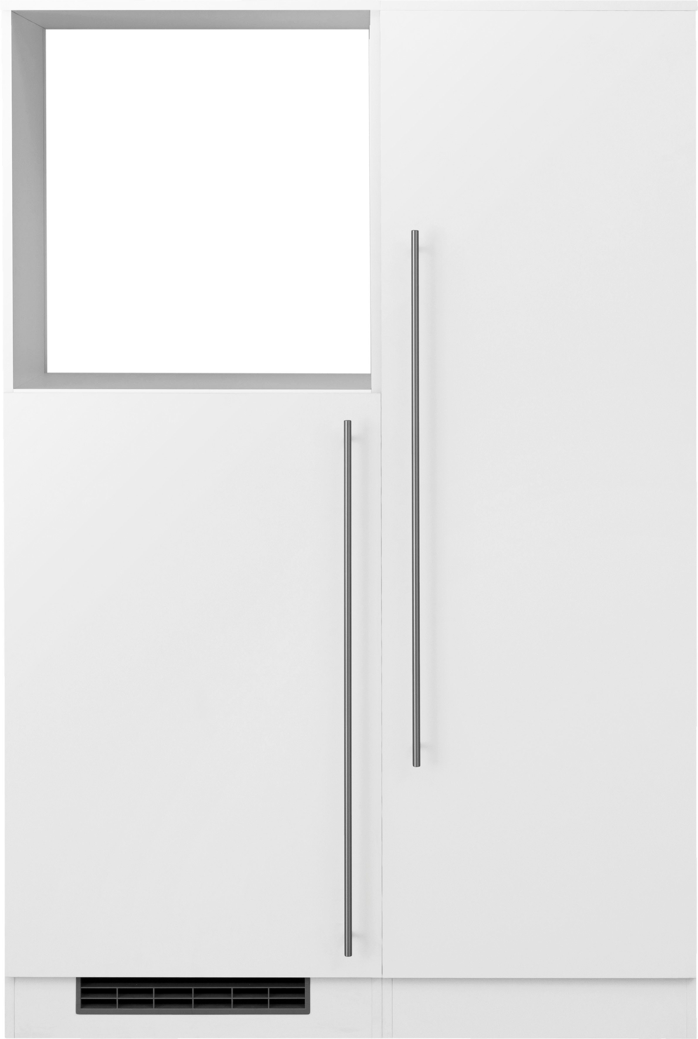 wiho Küchen Keuken Chicago Back-/Koelmodule, optioneel met elektrische apparaten, breedte 110 cm keukenkast series maat - wit