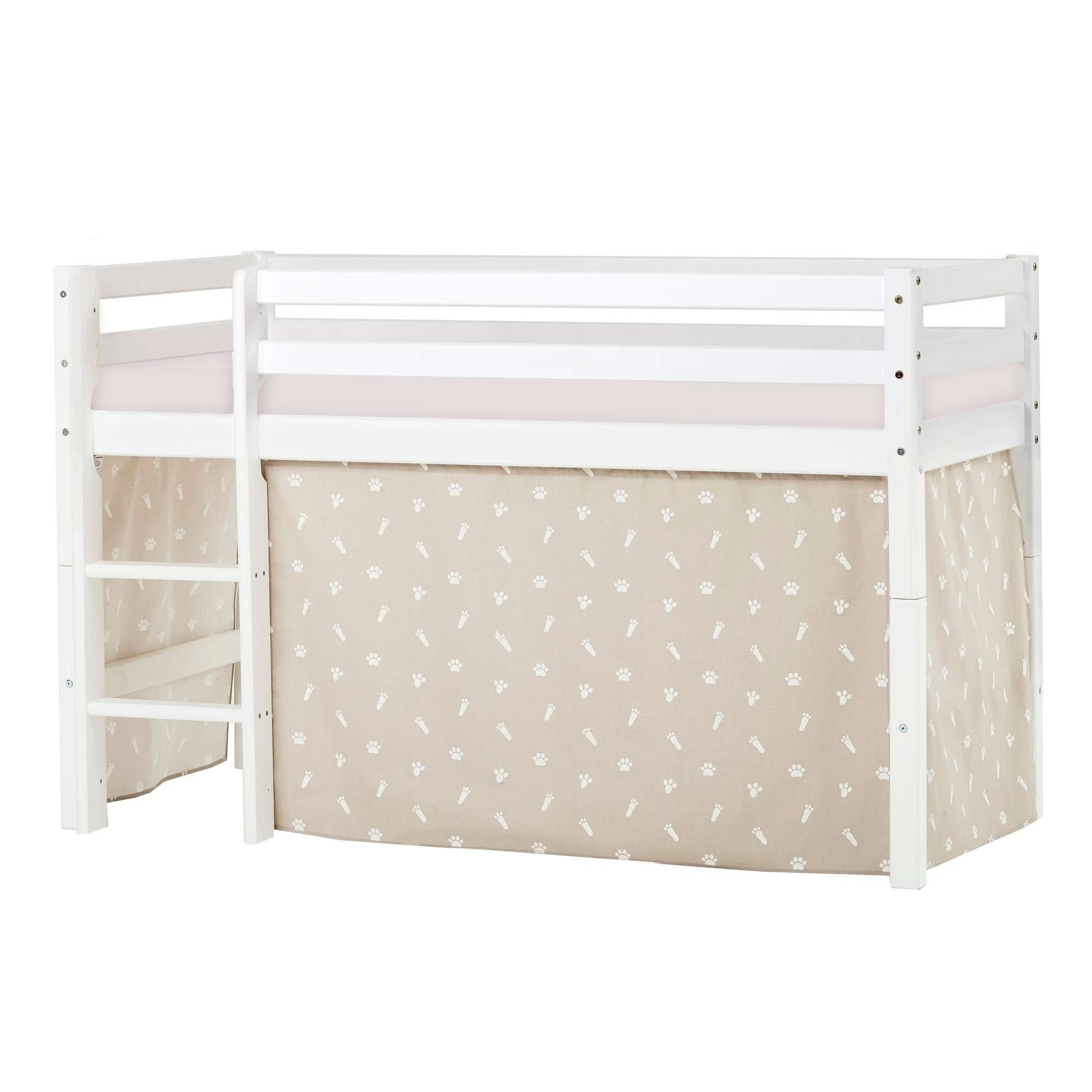 Hoppekids Hoogslaper ECO Dream, kinderbed, speelbed, halfhoog bed van massief hout