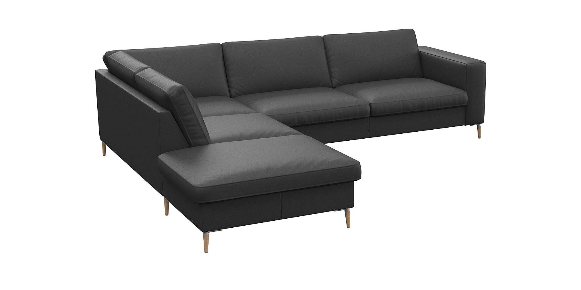 FLEXLUX Hoekbank Fiore, zitconstructie met hoogwaardig koudschuim voor meer zitcomfort