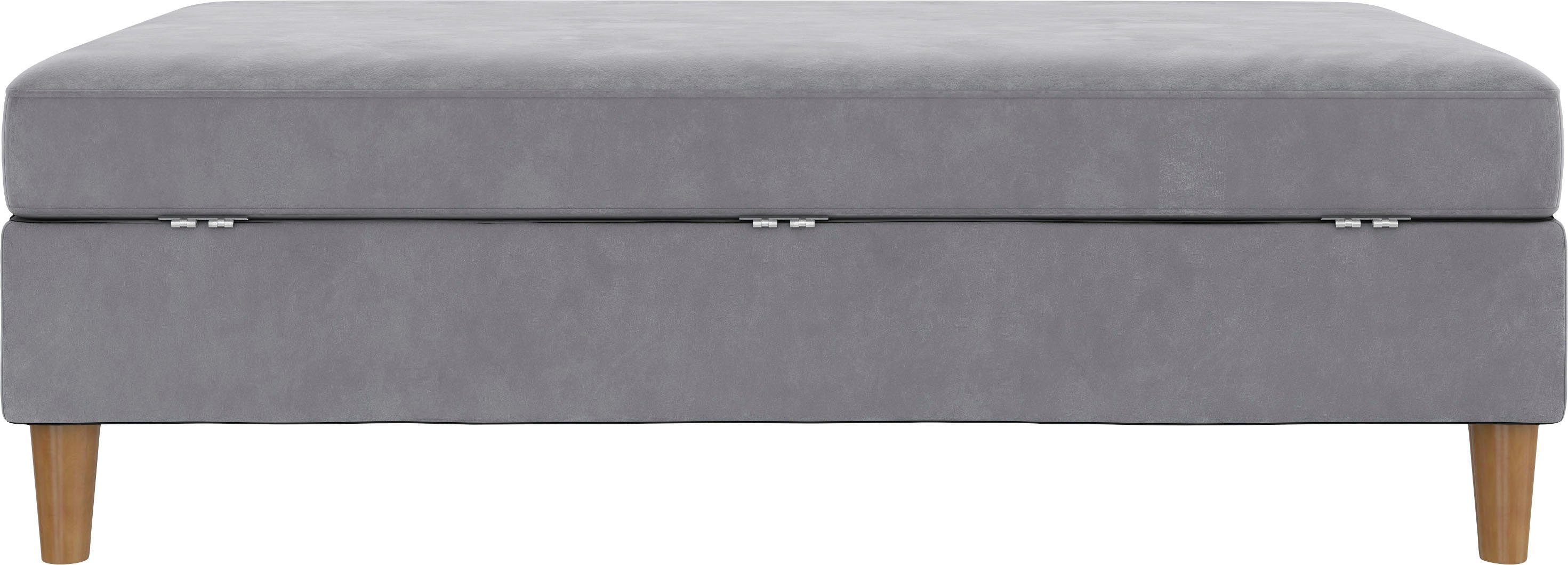 Dorel Home Hocker met bergruimte Lilly met bergruimte, vrij in ruimte plaatsbaar, zithoogte 43 cm (1 stuk)
