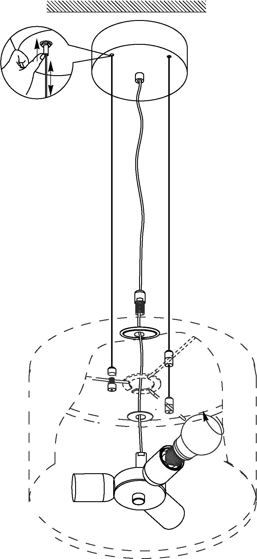 EGLO Hanglamp MASERLO Hanglamp, hanglamp