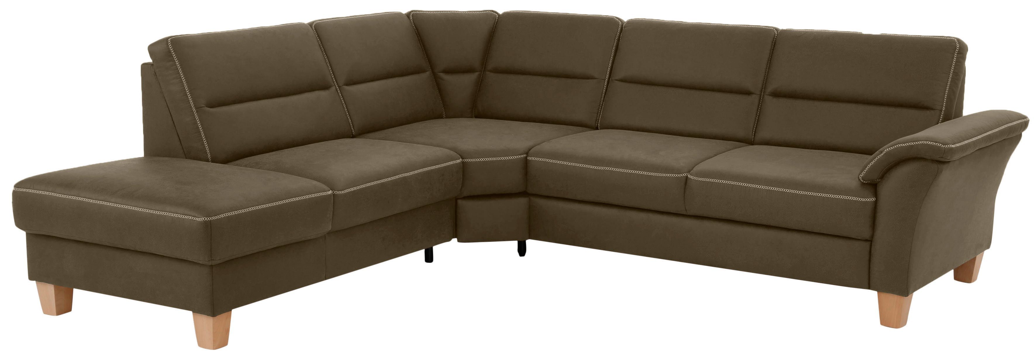Home affaire Hoekbank Soleo L-model comfortabel door trapezehoek met relaxfunctie, ook met slaapfunctie
