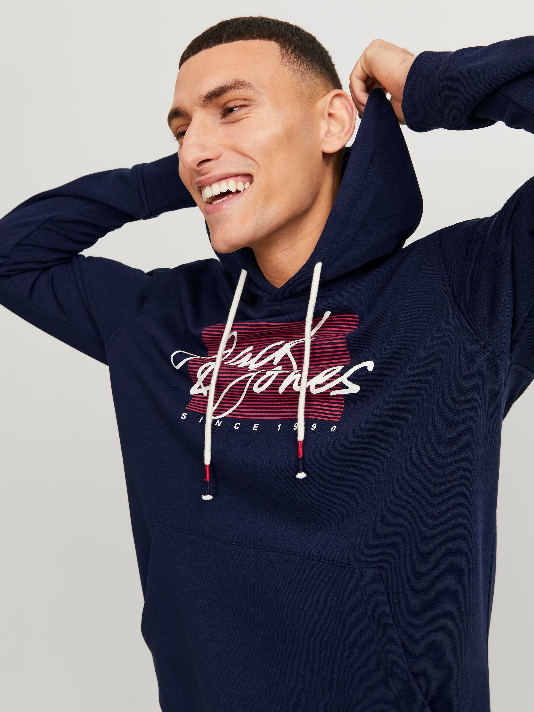 Jack & Jones Hoodie JJZURI SWEAT HOOD LN