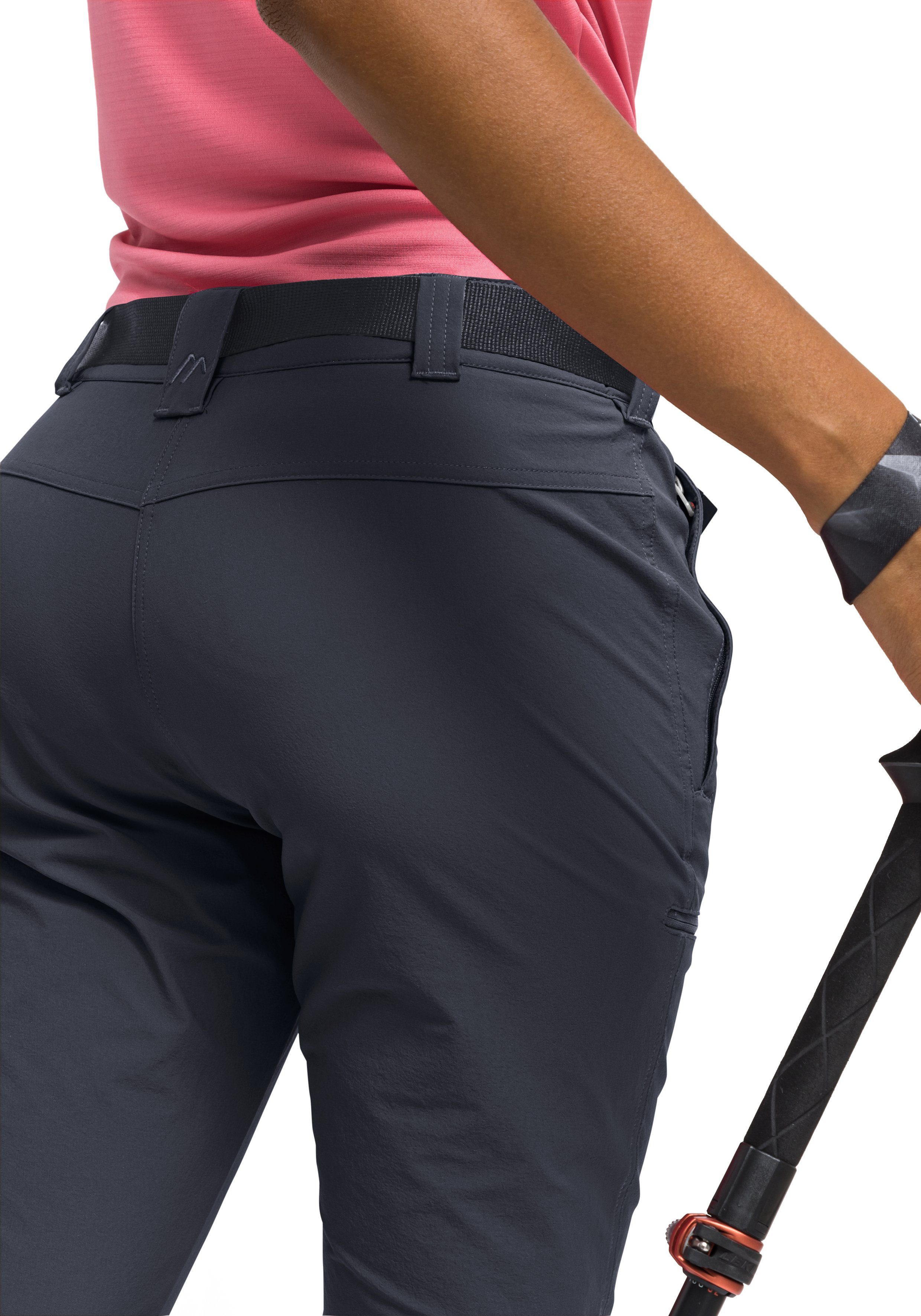 Maier Sports Capribroek Inara slim 3/4 Dames wandelbroek, ademende outdoorbroek, 3/4 broek met 3 zakken