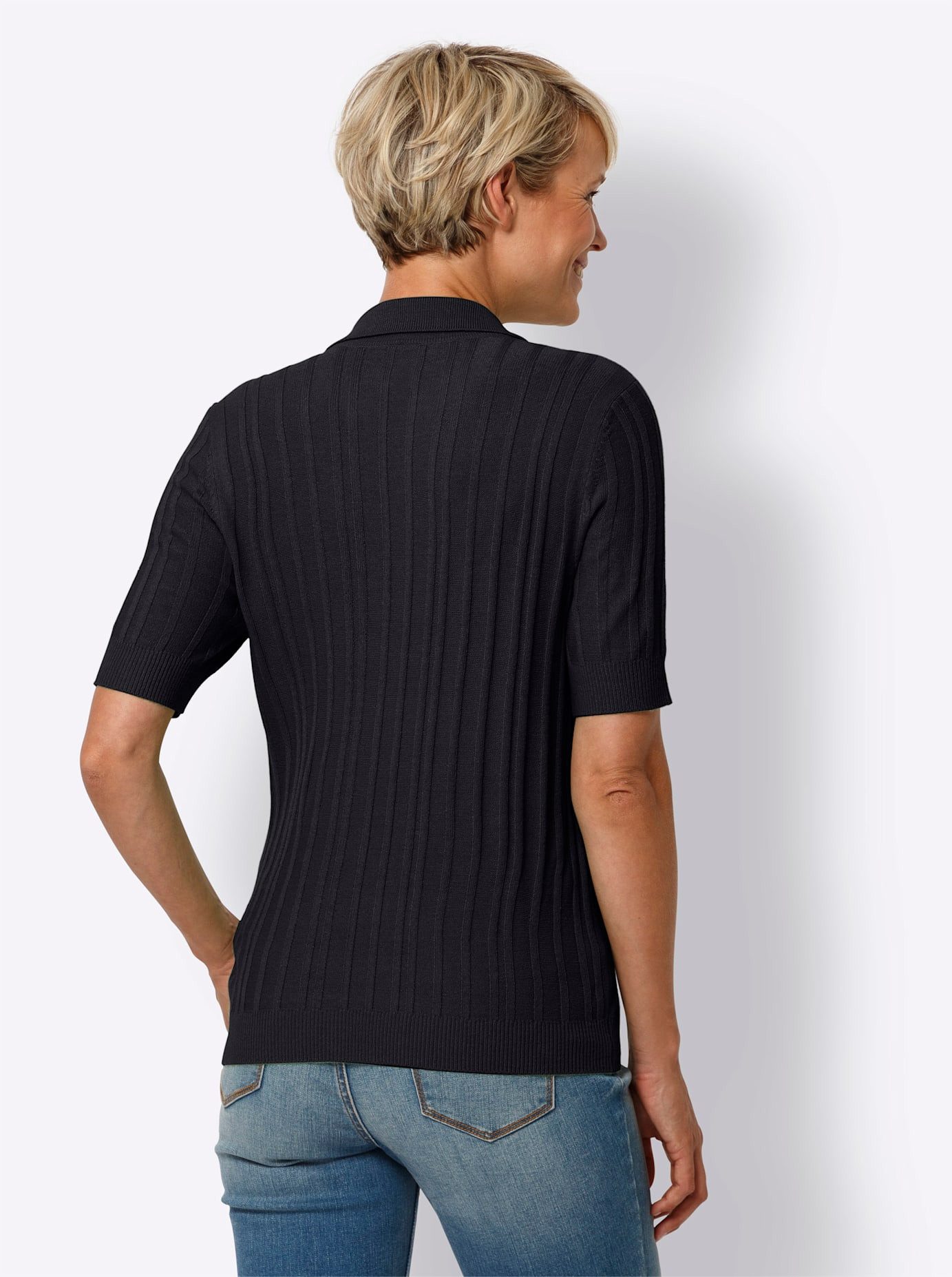 Classic Basics Trui met polokraag Trui met korte mouwen
