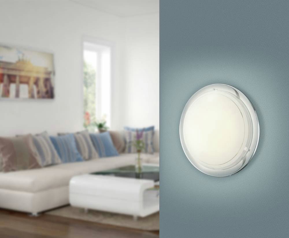 EGLO Plafondlamp PLANET 1 plafondlamp, chroom, staal, glas, keukenlamp, E27 (1 stuk)