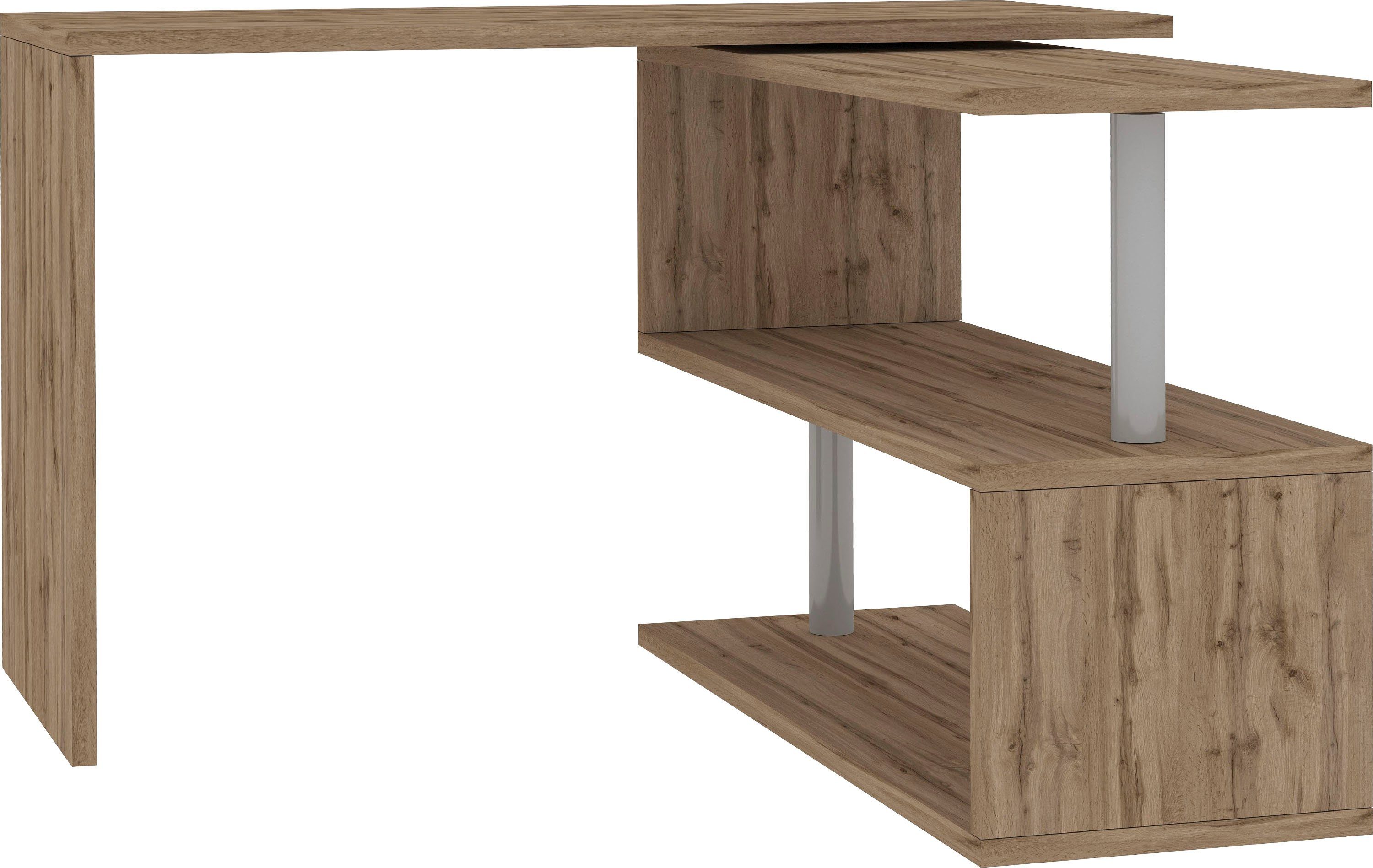 INOSIGN Bureau Volta, Made in Italy multifunctioneel - als computertafel, hoekbureau of sideboard