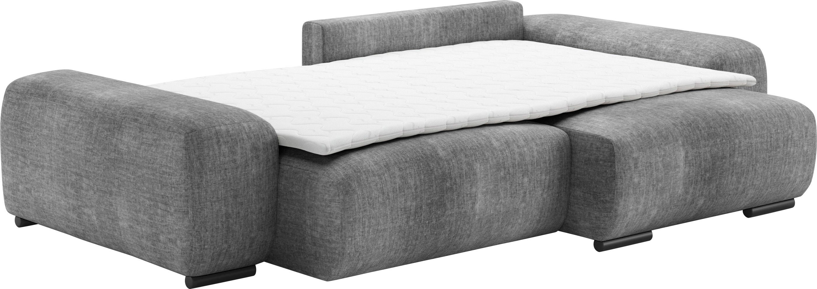 Mr. Couch Hoekbank Sundance II Doorlopende slaper met EasyBett-slaapfunctie, bedlade