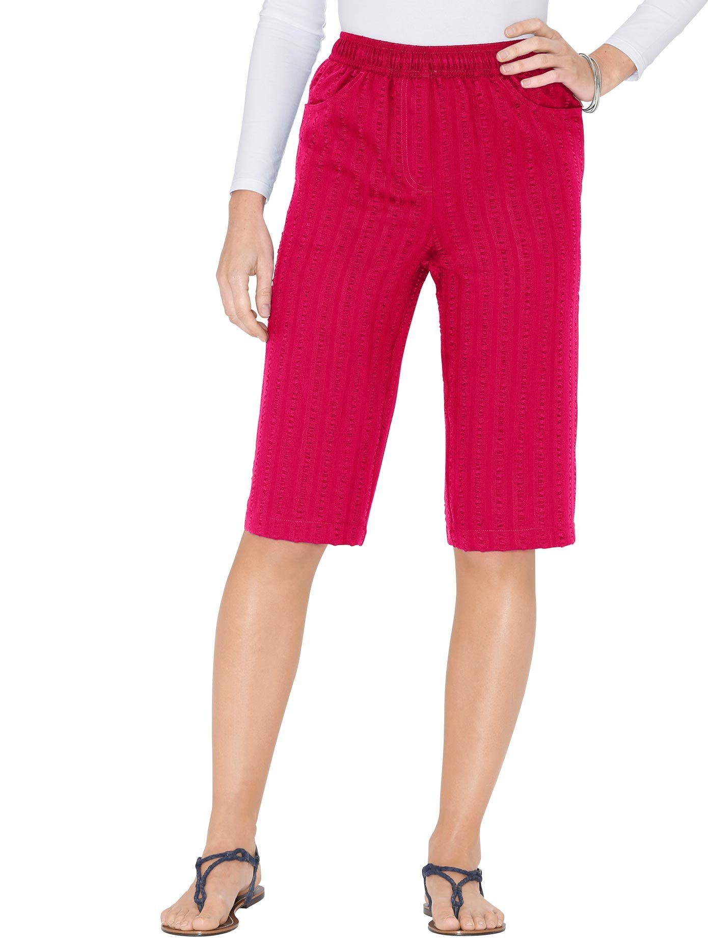 Classic Basics Bermuda dames shorts & bermuda's maat 46 rood