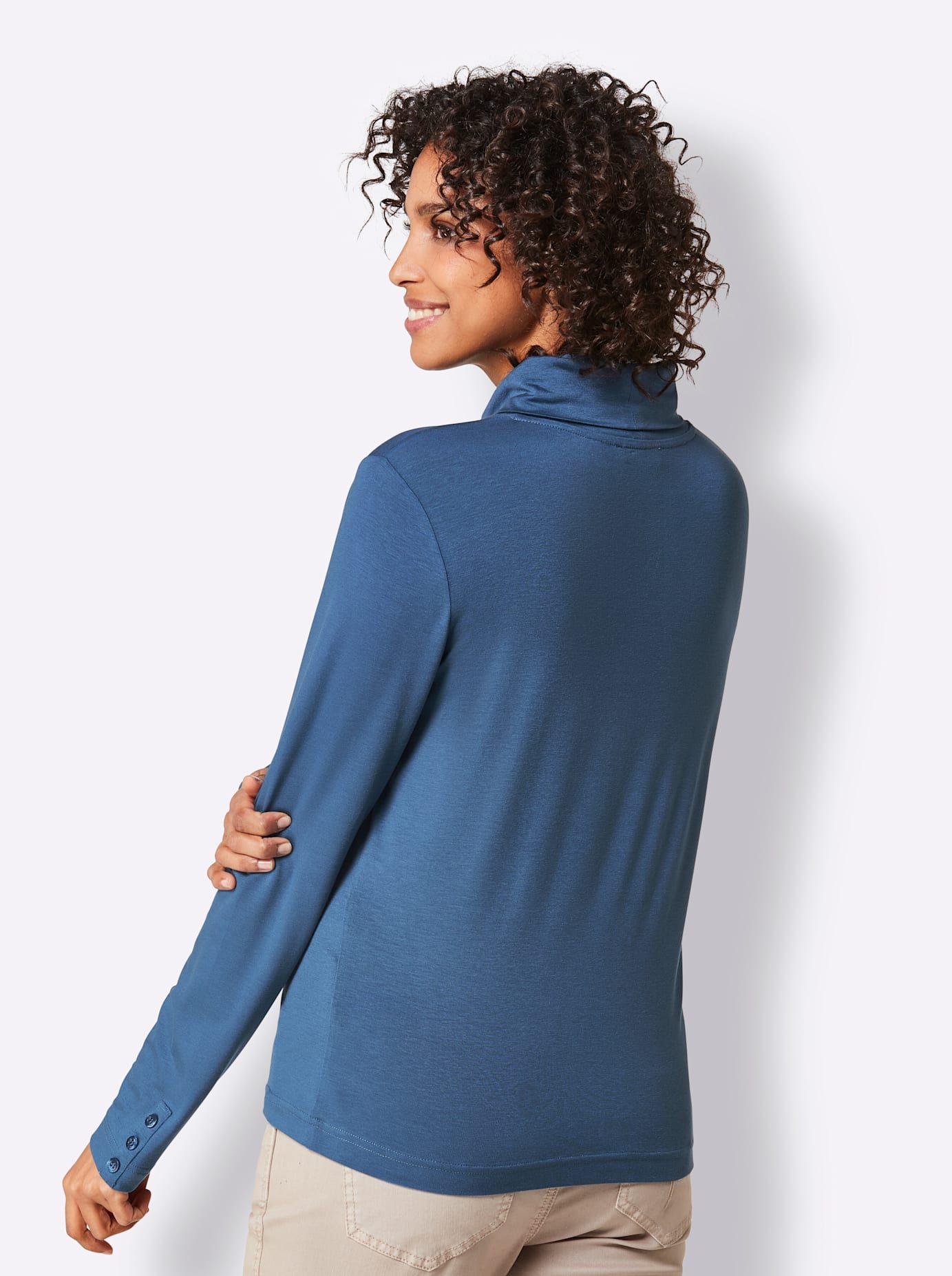 CREATION L PREMIUM Colshirt Lyocell-shirt (1-delig)