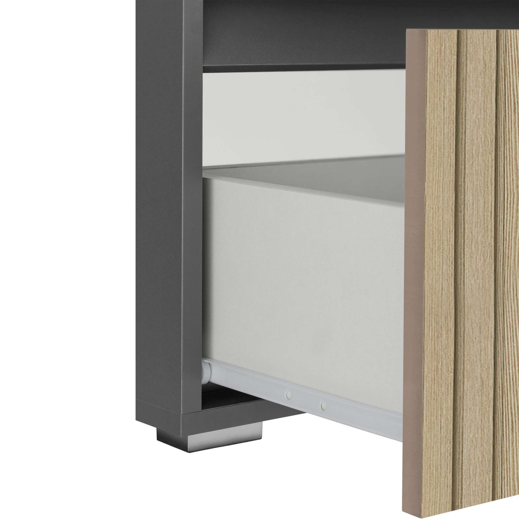 Home affaire Wastafelonderkast Wisla Sifon uitsparing, push-to-open functie, breedte 60 cm, hoogte 55 cm