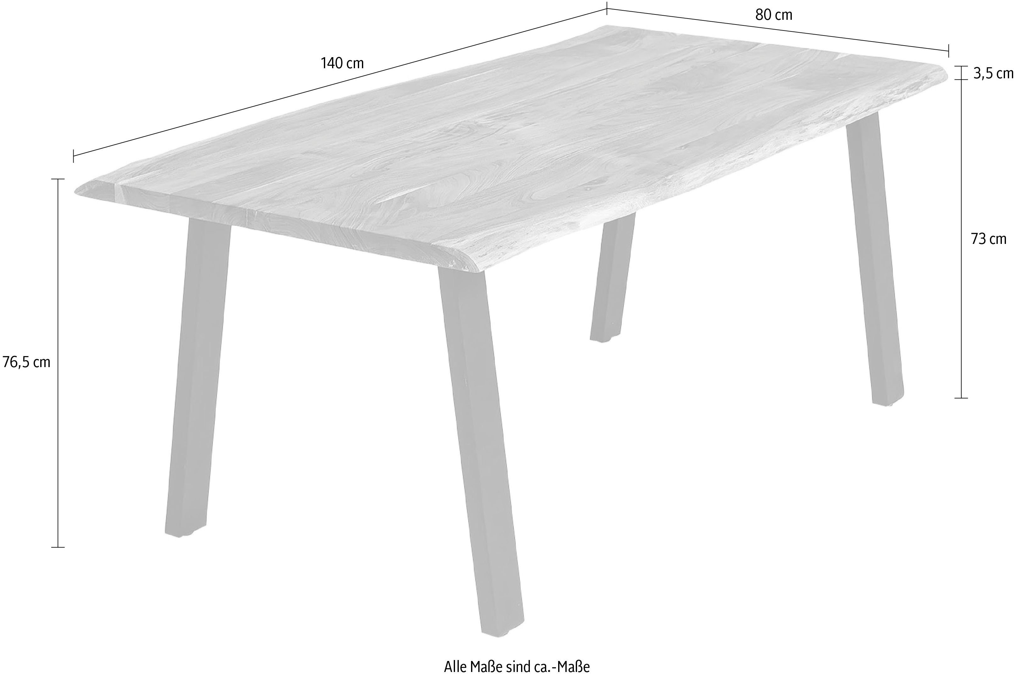 SalesFever Eettafel Massief hout geolied en tweevoudig gewaxt