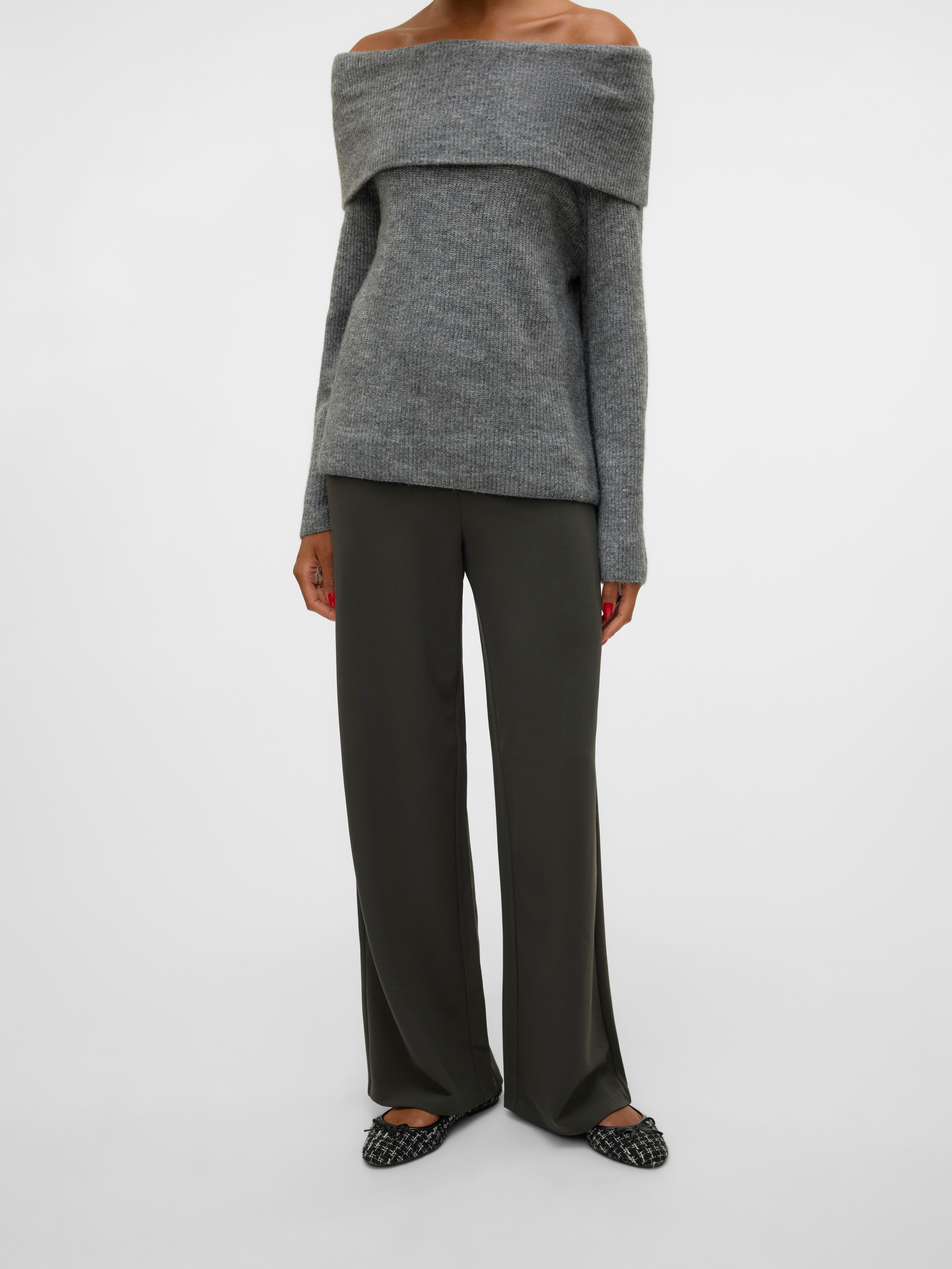 Vero Moda Comfortbroek VMBERLIN ZAMIRA MW WIDE PANT NOOS