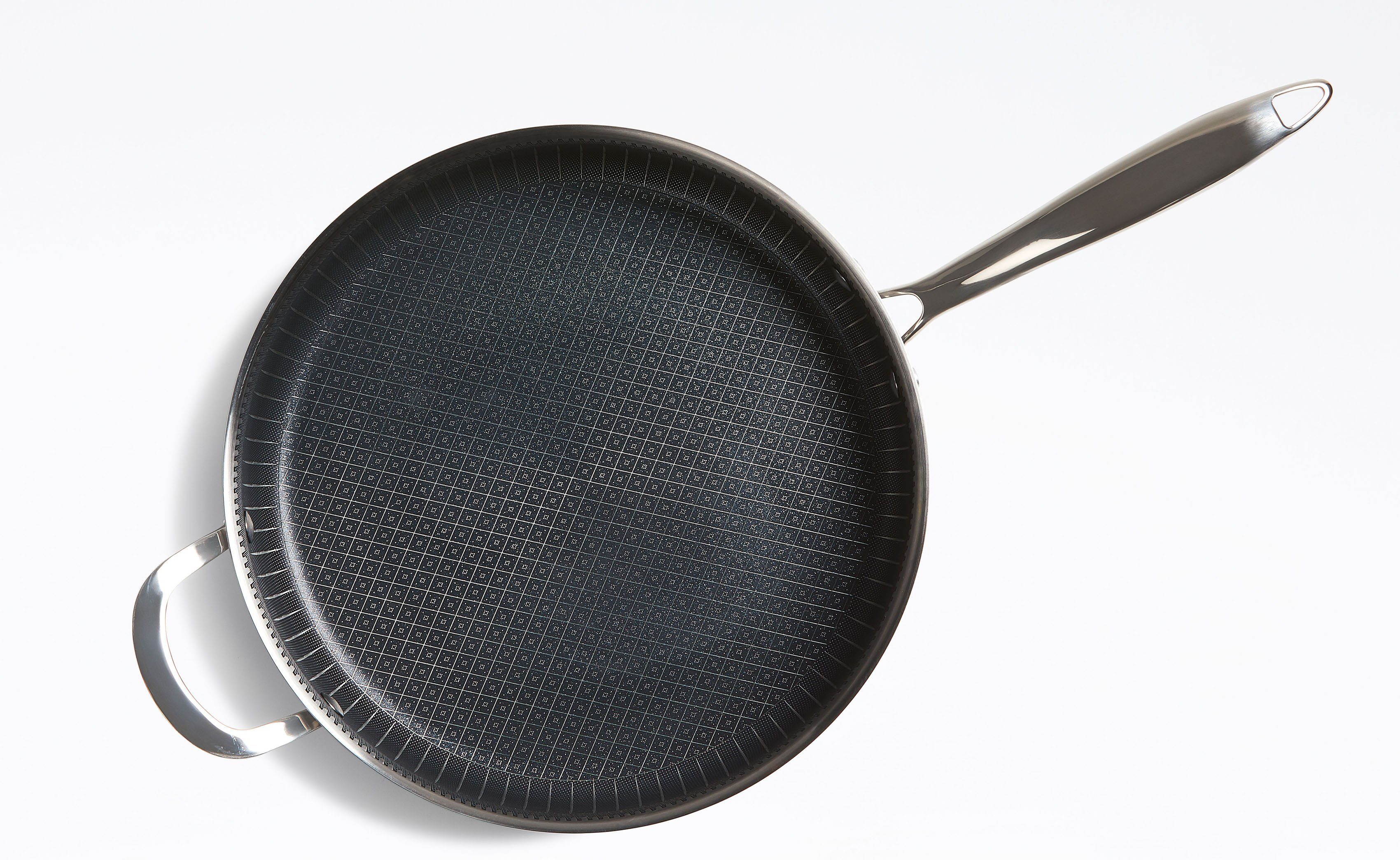 MediaShop Koekenpan Titan Pan Edelstalen matrix+diamantver. antikleef-coating, Ø24 cm, inductie (set, 4-delig)