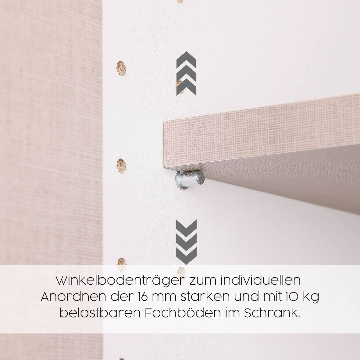 rauch Draaideurkast Kledingkast kast garderobe waskast SHINJO Grepen en voeten van massief hout met 2 lades MADE IN GERMANY