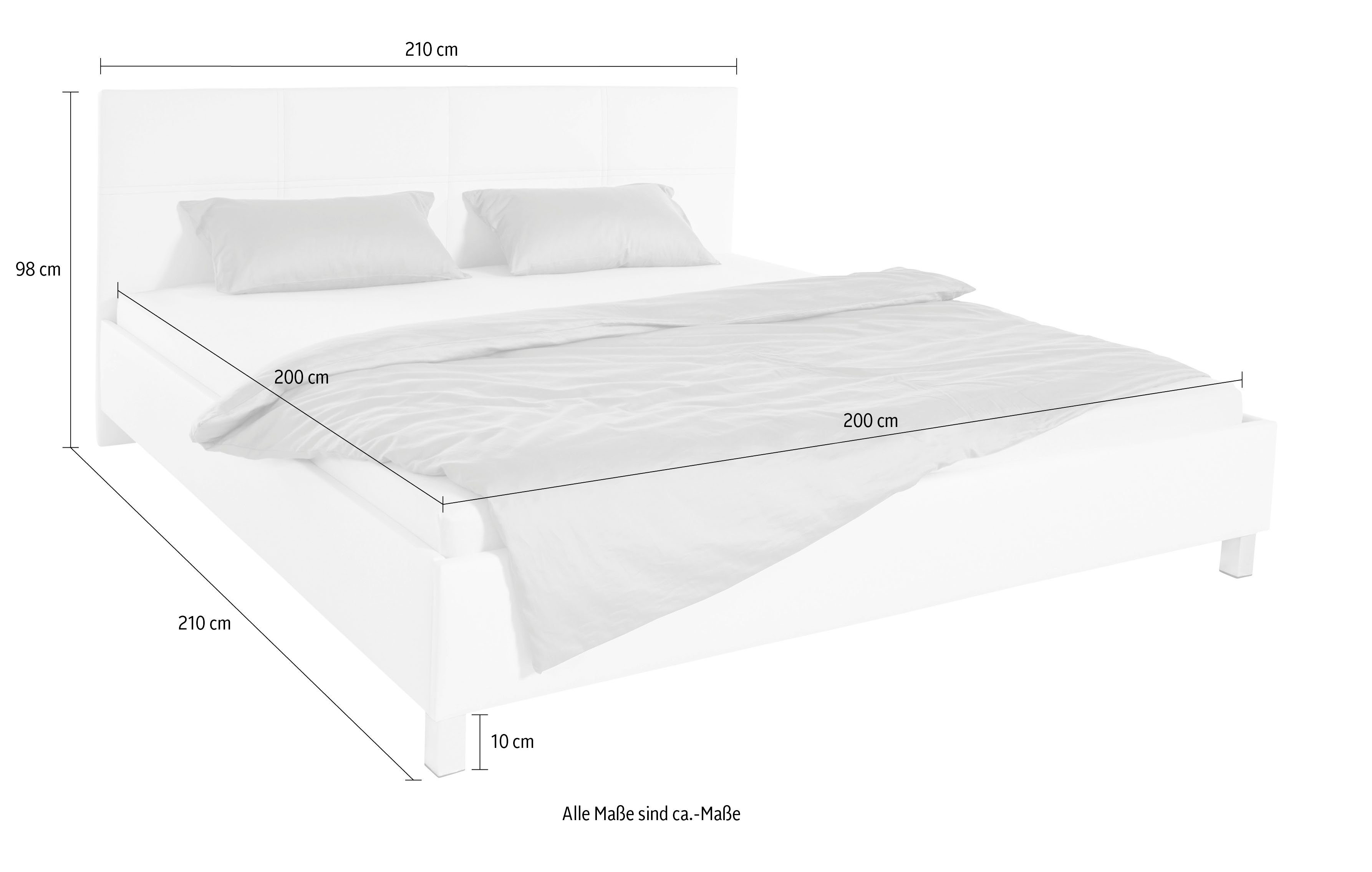 Westfalia Polsterbetten Gestoffeerd bed