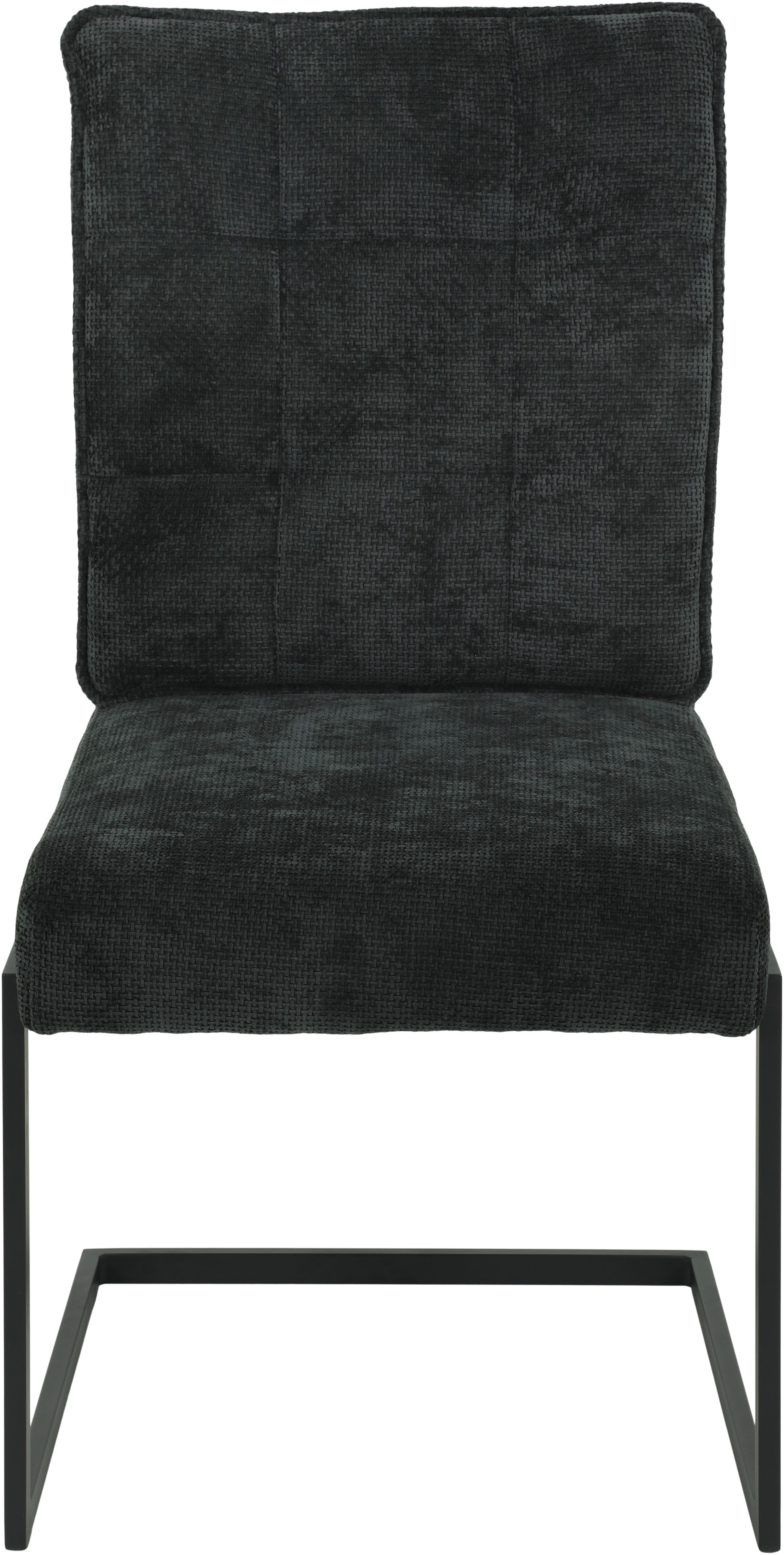 HELA Vrijdragende stoel OLIVIA eetkamerstoel XL-breedte, comfortzit, visco-elastisch schuim, greep rugleuning, met kussen (set, 2 stuks)