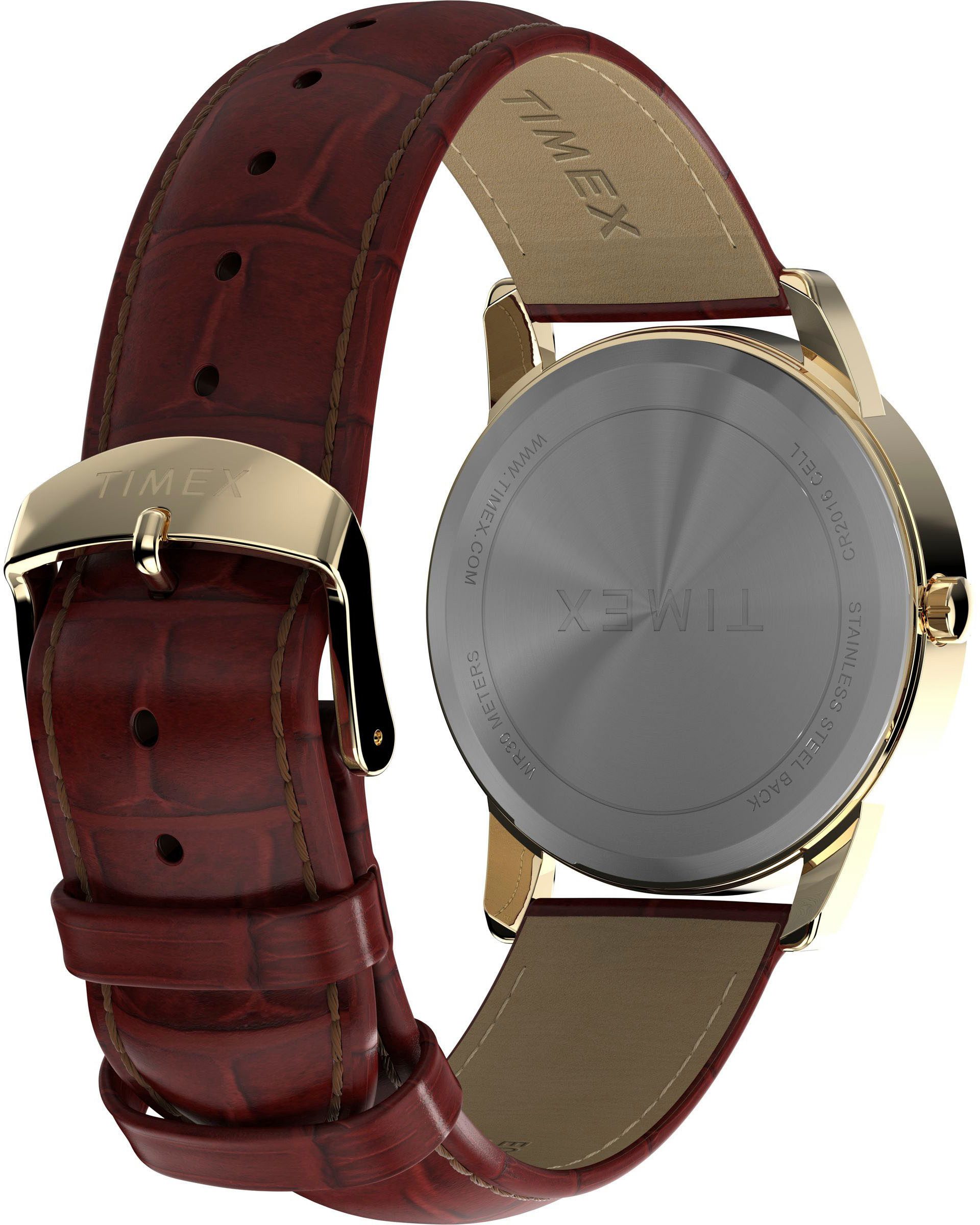 Timex Kwartshorloge EASY READER CLASSIC Horloge, herenhorloge, dameshorloge, leren band, datum
