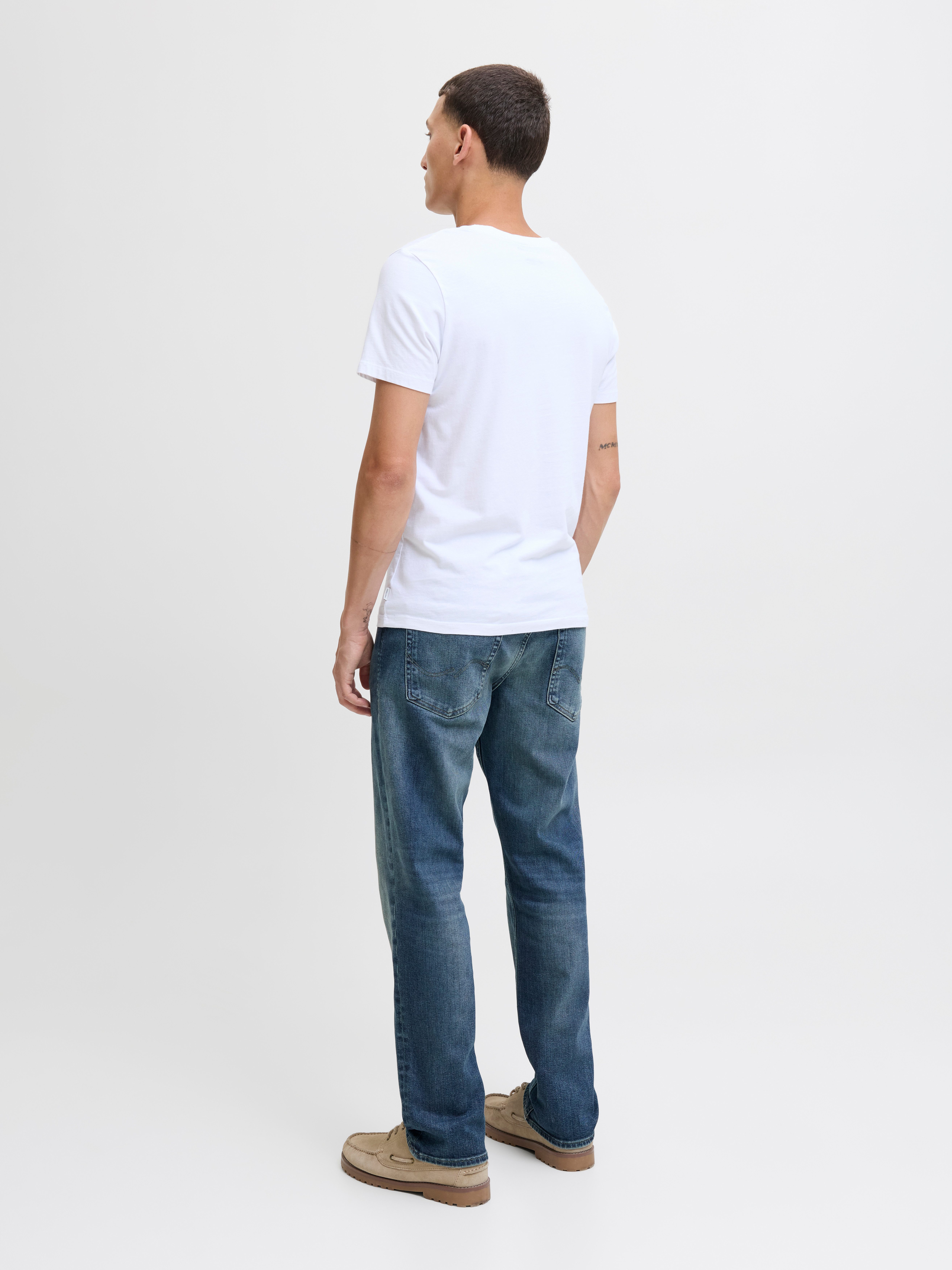 Jack & Jones Regular fit jeans JJICLARK met used-look en stretch voor dagelijks gebruik
