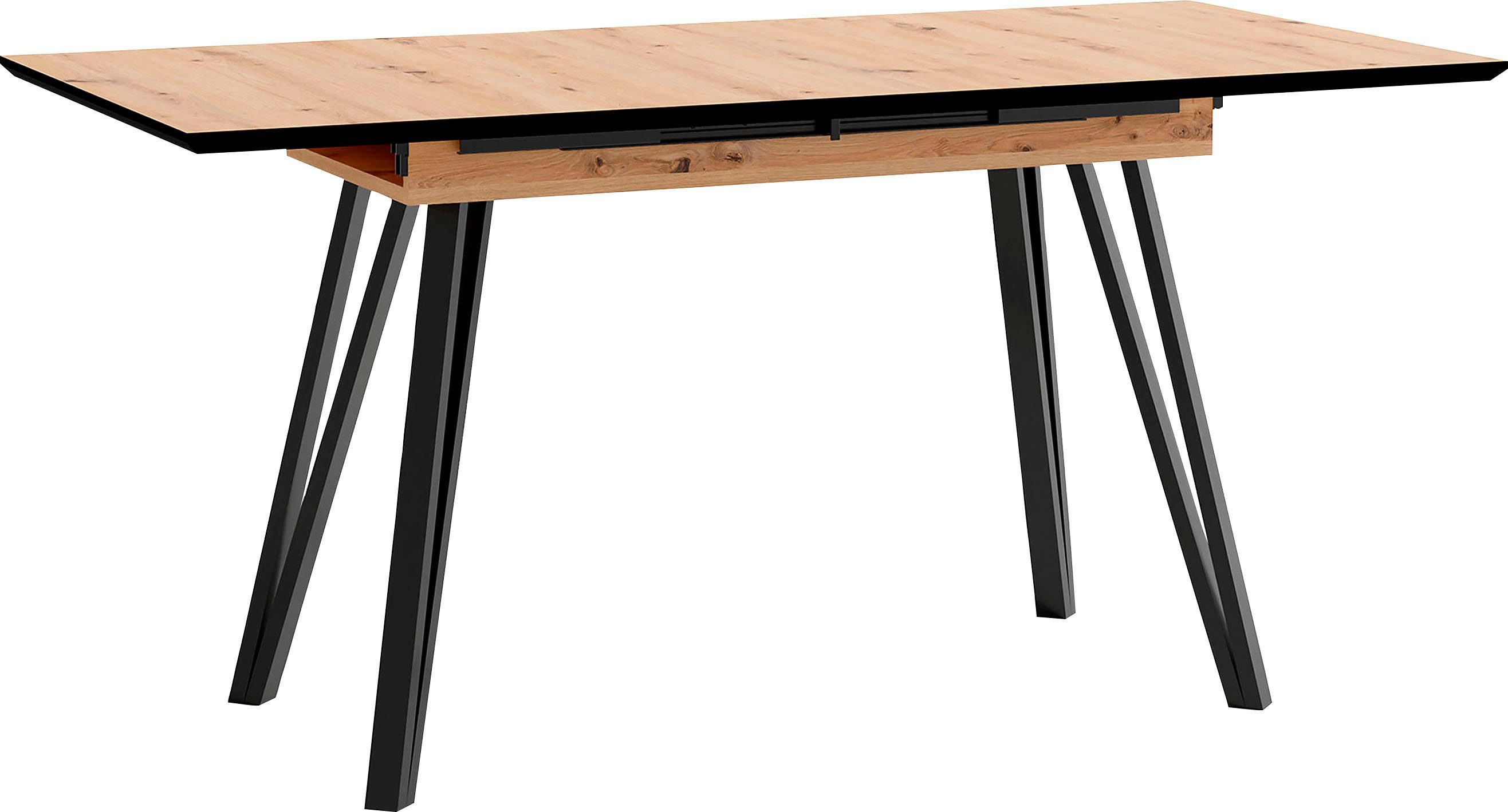 byLIVING Eettafel Keulen uittrekbaar met binnenin geplaatst inlegblad
