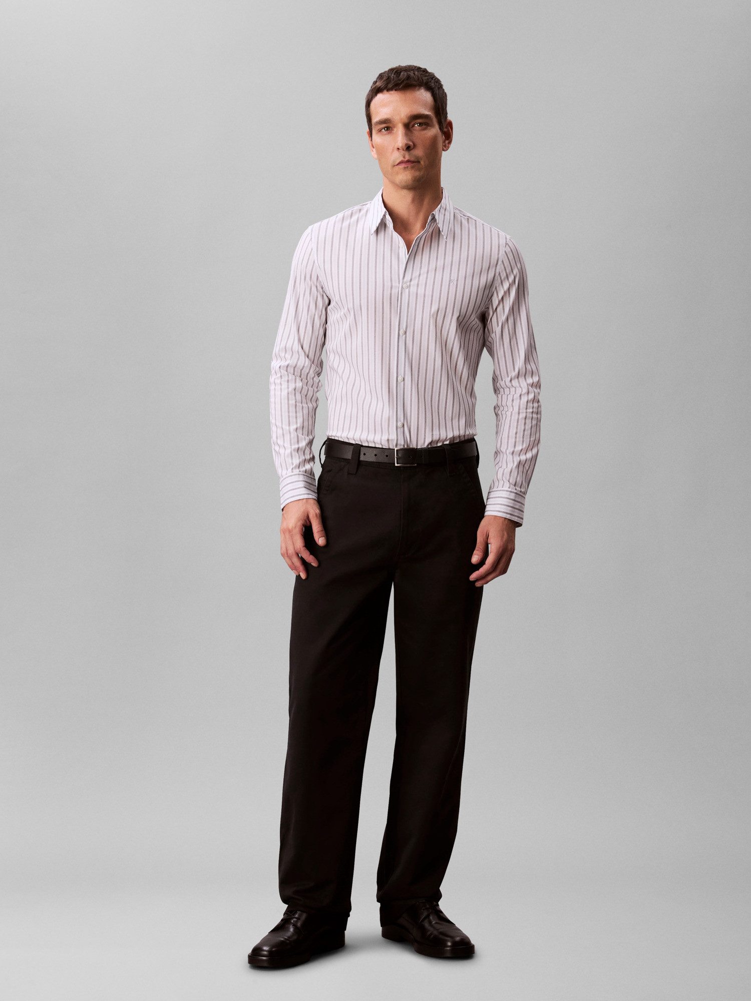 Calvin Klein Businessoverhemd LS MULTI STRIPE STRETCH SLIM SHI