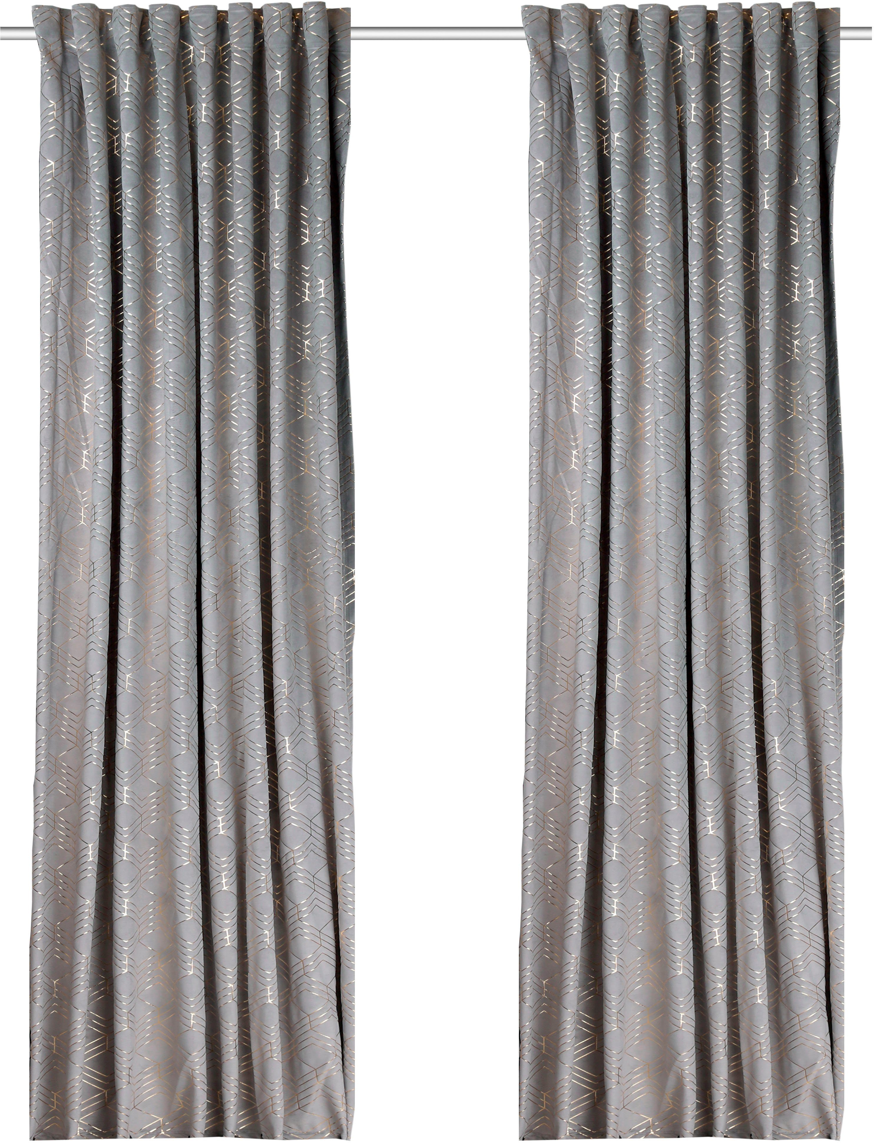 my home Gordijn Velvet Foil (2 stuks)