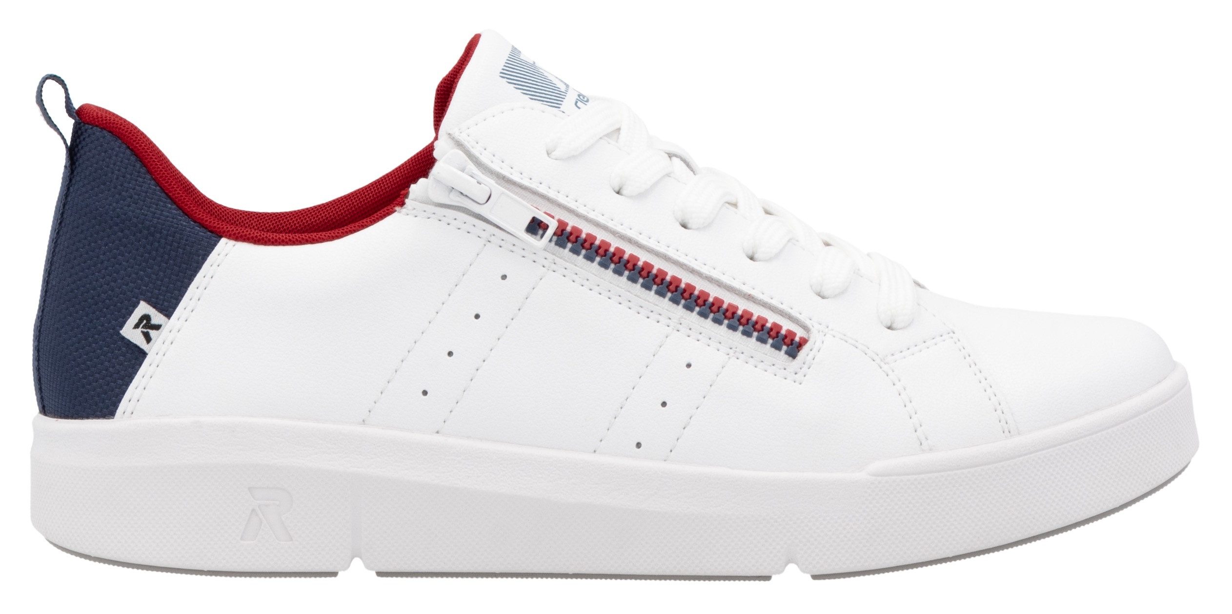 RIEKER Sport Sneakers Vetersluiting en rits, vrijetijdsschoen, lage schoen, veterschoen