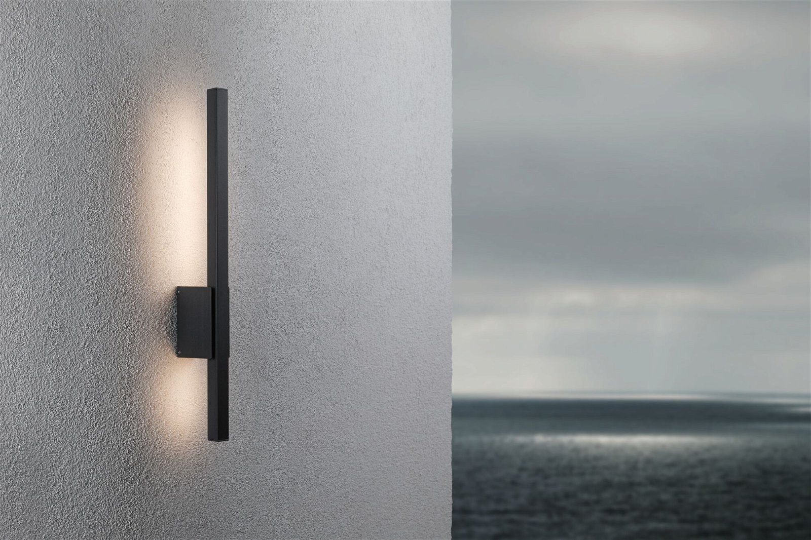 Paulmann Led-wandlamp voor buiten Stan IP44 600mm 3000K 9W 220lm 230V Antraciet Aluminium (1 stuk)