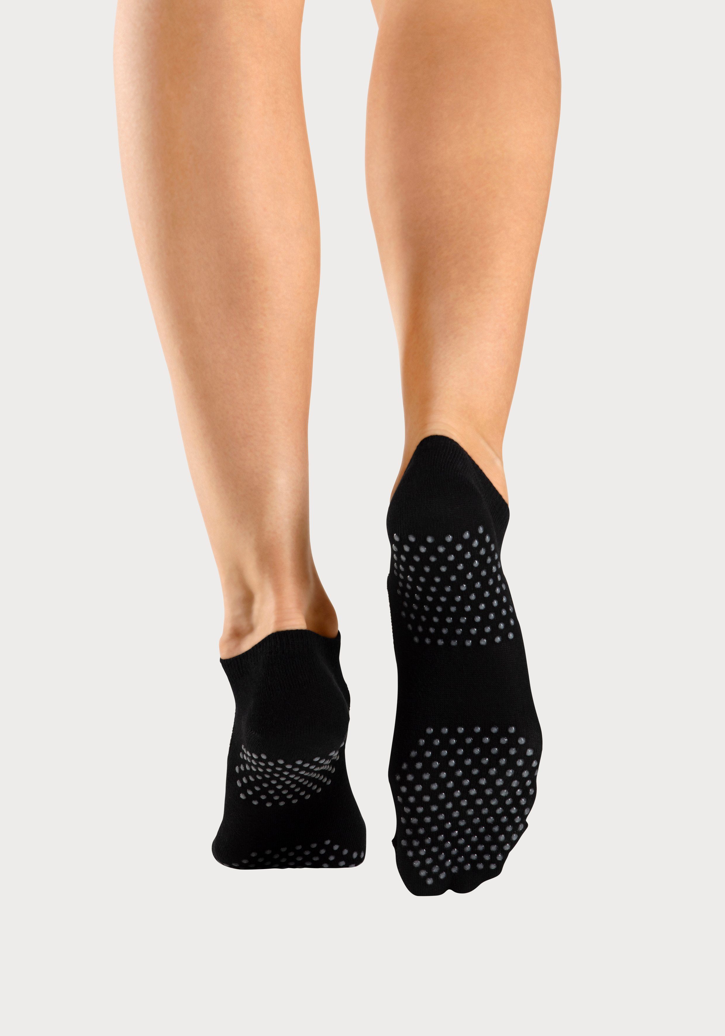 active by Lascana ABS-sokken met uitsparing op de wreef (set 3 paar)