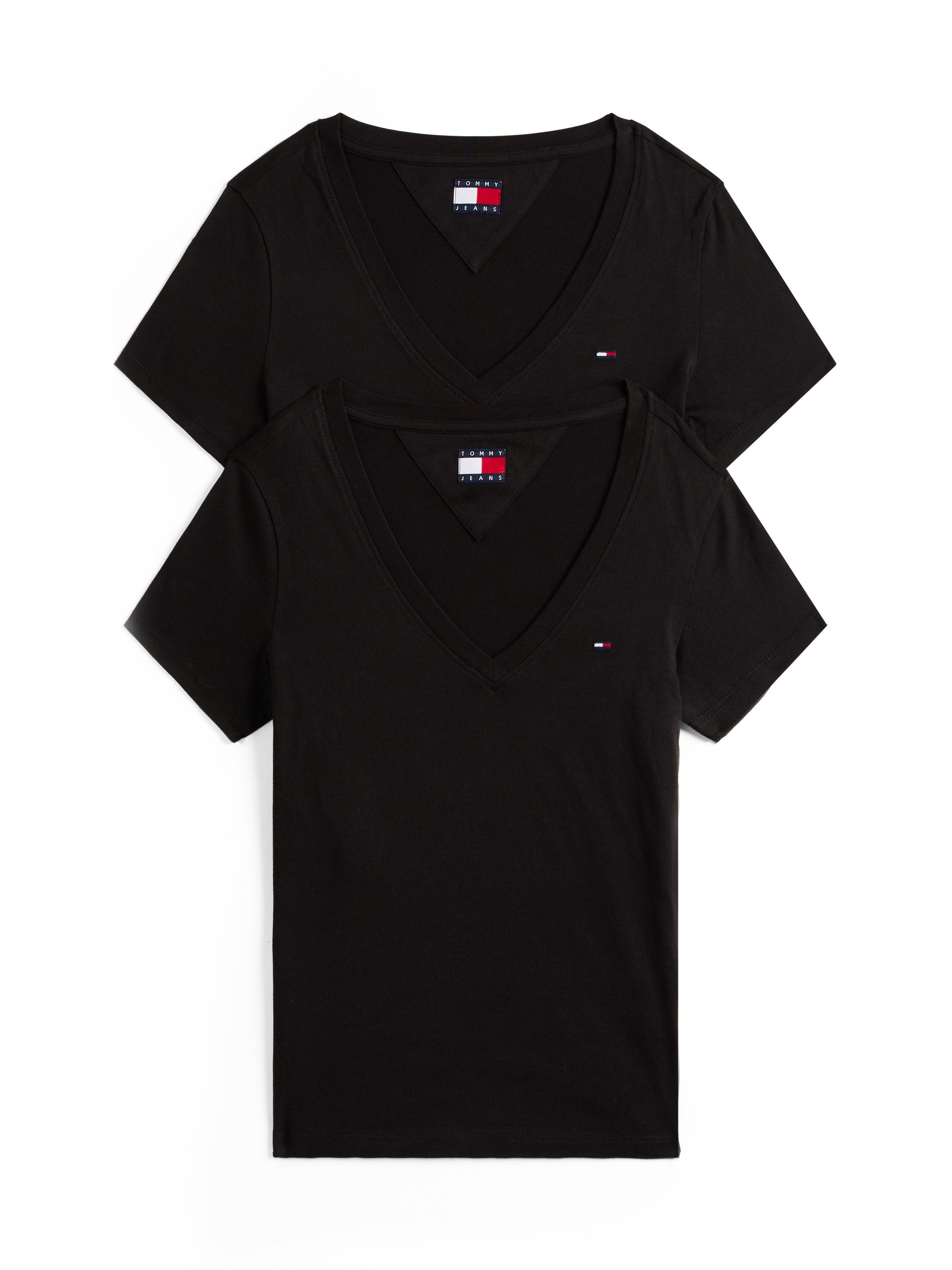 TOMMY JEANS T-shirt TJW 2PACK V-NECK TEE (set, 2-delig, 2 stuks)