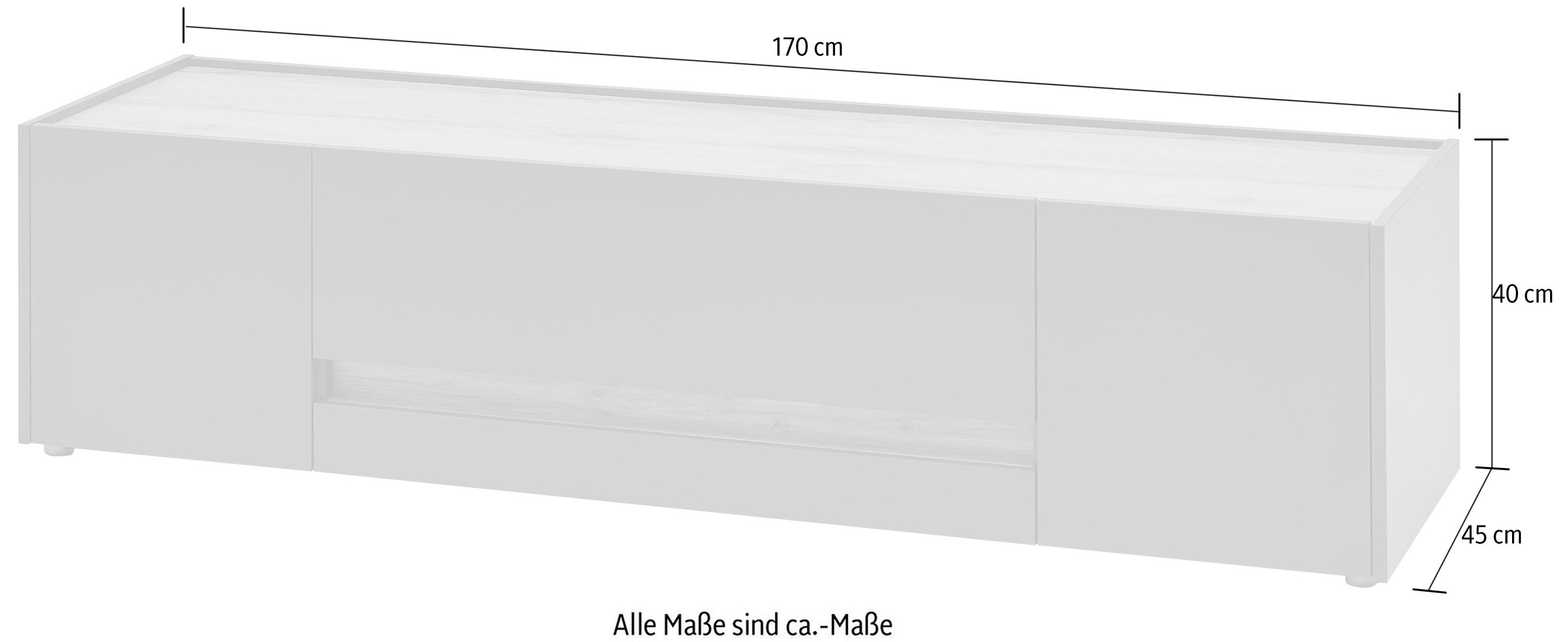 INOSIGN Tv-meubel City/Giron Breedte ca. 170 cm