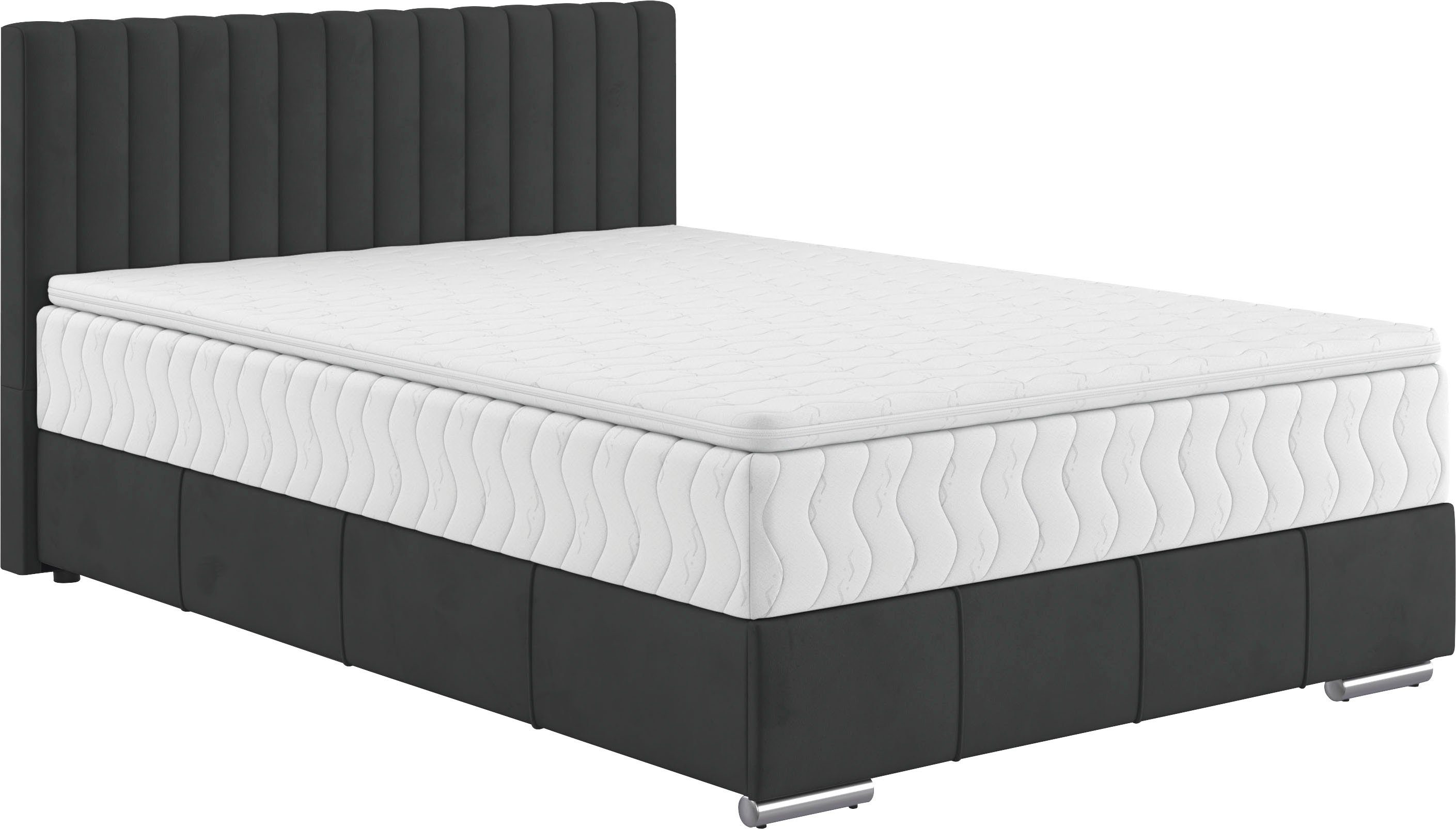 INOSIGN Boxspring Thor met bedbodem, incl. matras, topverkoper Topmatras en sierkussen, in verschillende hardheden beschikbaar