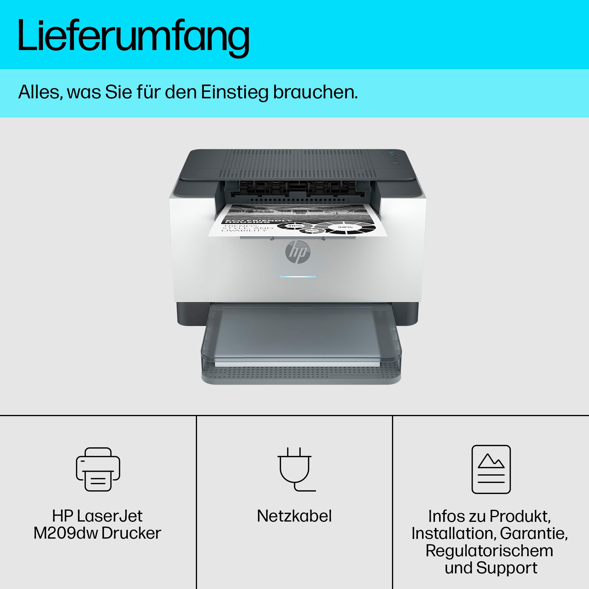 HP Laserprinter LaserJet M209dw