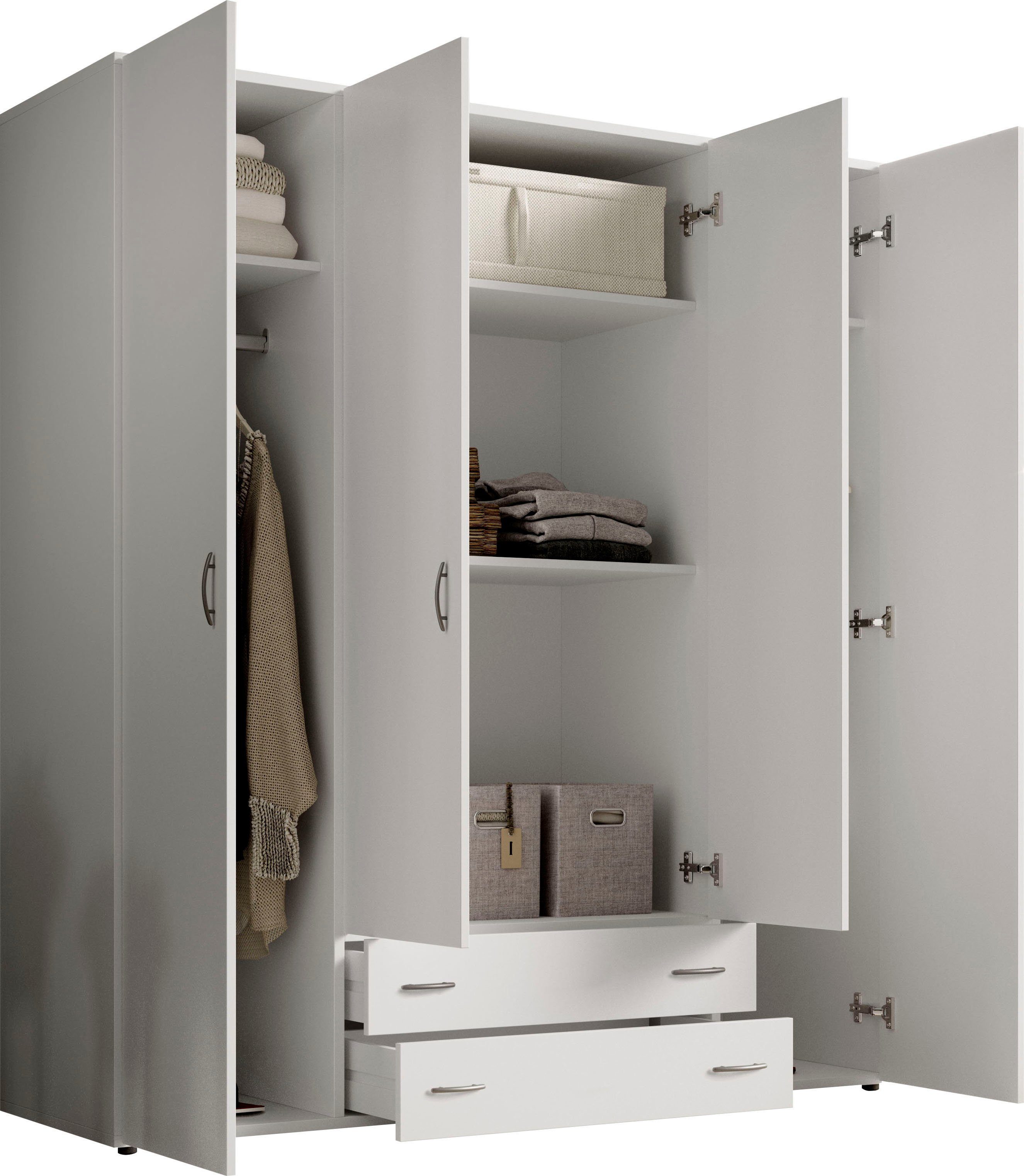 Schlafkontor Draaideurkast Base kledingkast Joe garderobekast waskast bega kast slaapkamer bestseller in 3 breedtes en 2 kleuren