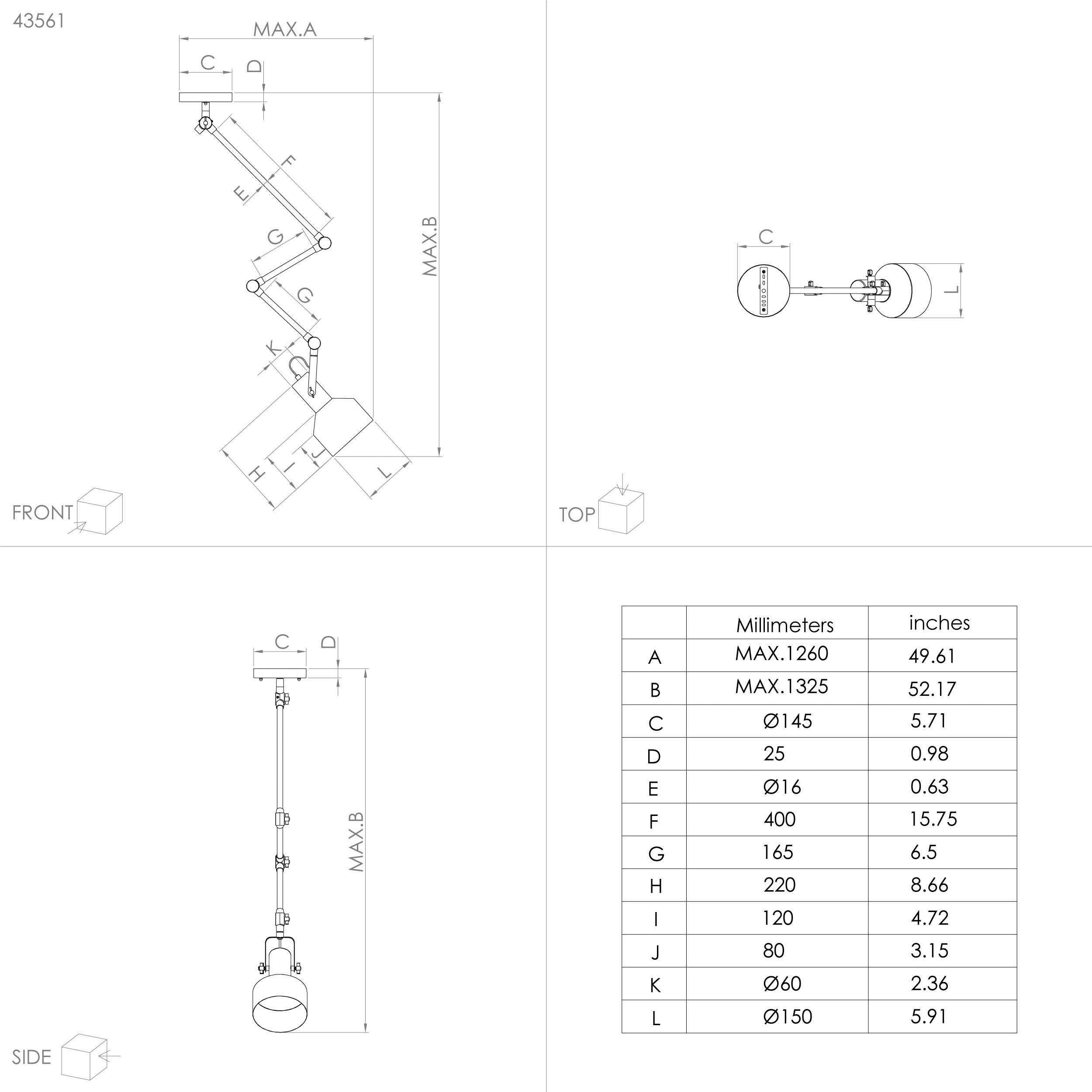 EGLO Plafondlamp TAKELEY Plafondlamp in zwart van staal - excl. E27 - 28W (1 stuk)