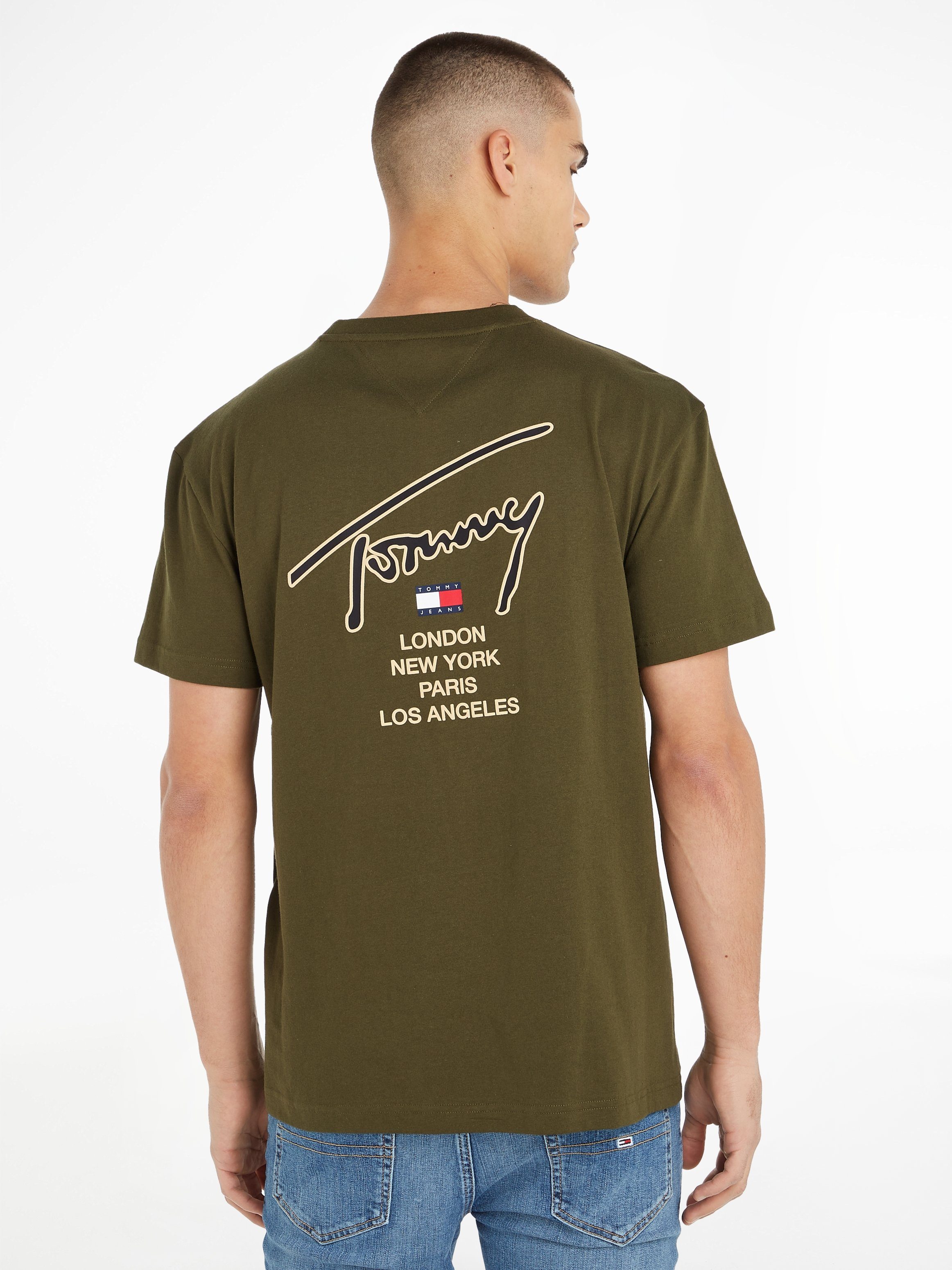 TOMMY JEANS T-shirt TJM CLSC GOLD SIGNATURE BACK TEE
