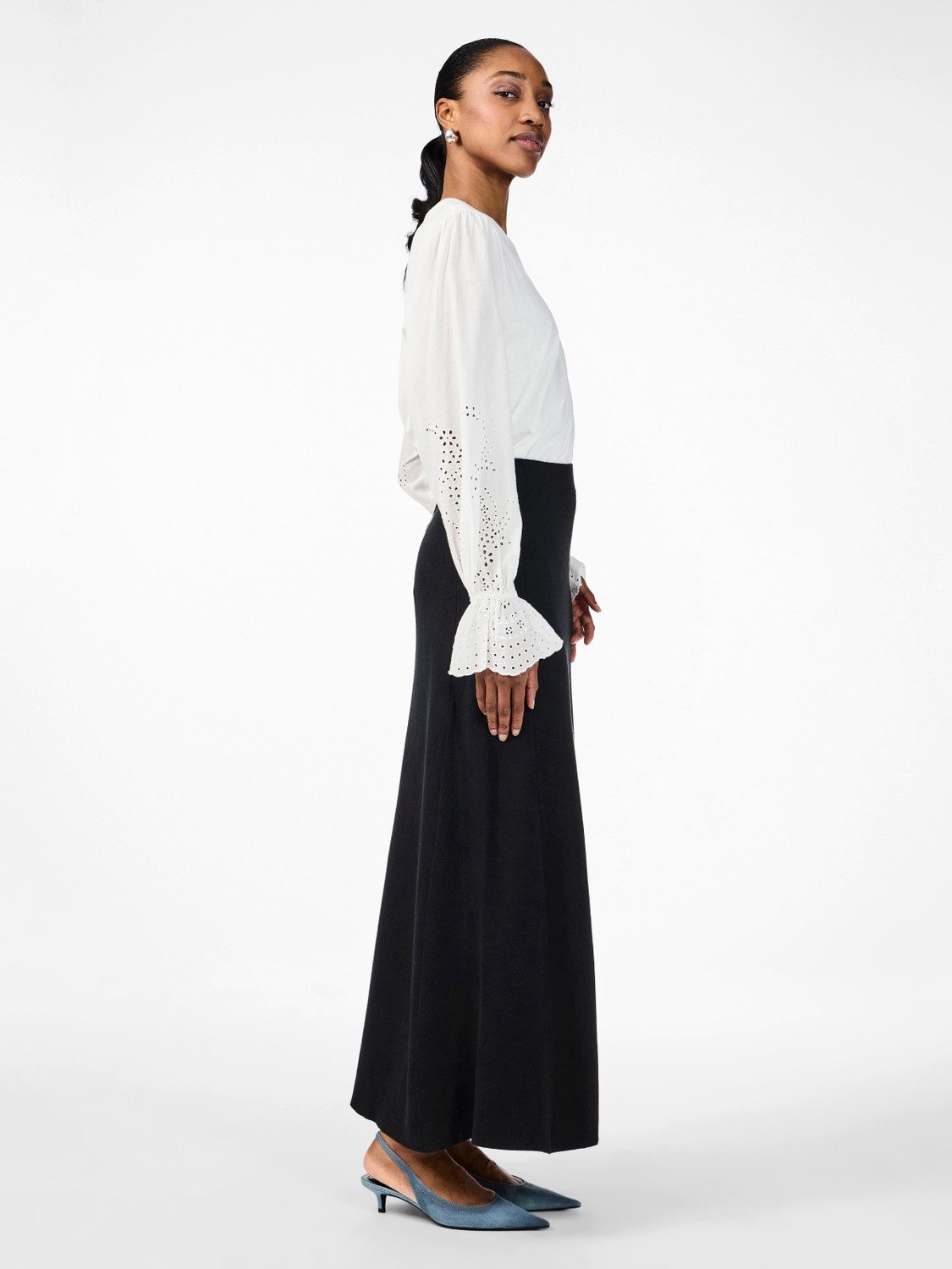 Y.A.S Gebreide rok YASFONNY HW ANKLE KNIT SKIRT S. NOOS
