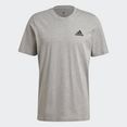 adidas performance t-shirt essentials embroidered small logo grijs