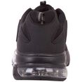 kappa sneakers met lichte fylon-tussenzool zwart