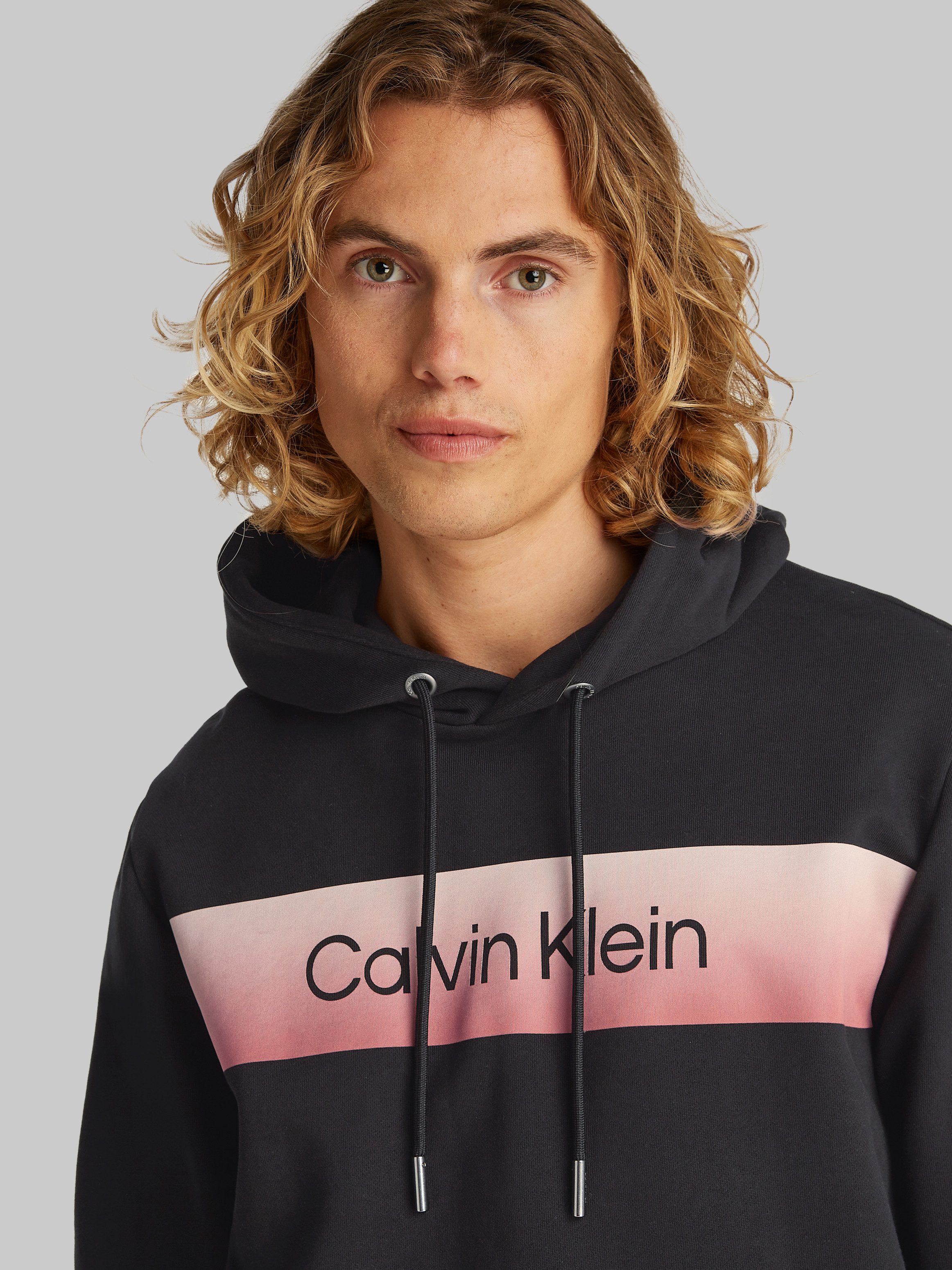 Calvin Klein Hoodie LINEAR OMBRE CHEST LOGO HOODIE