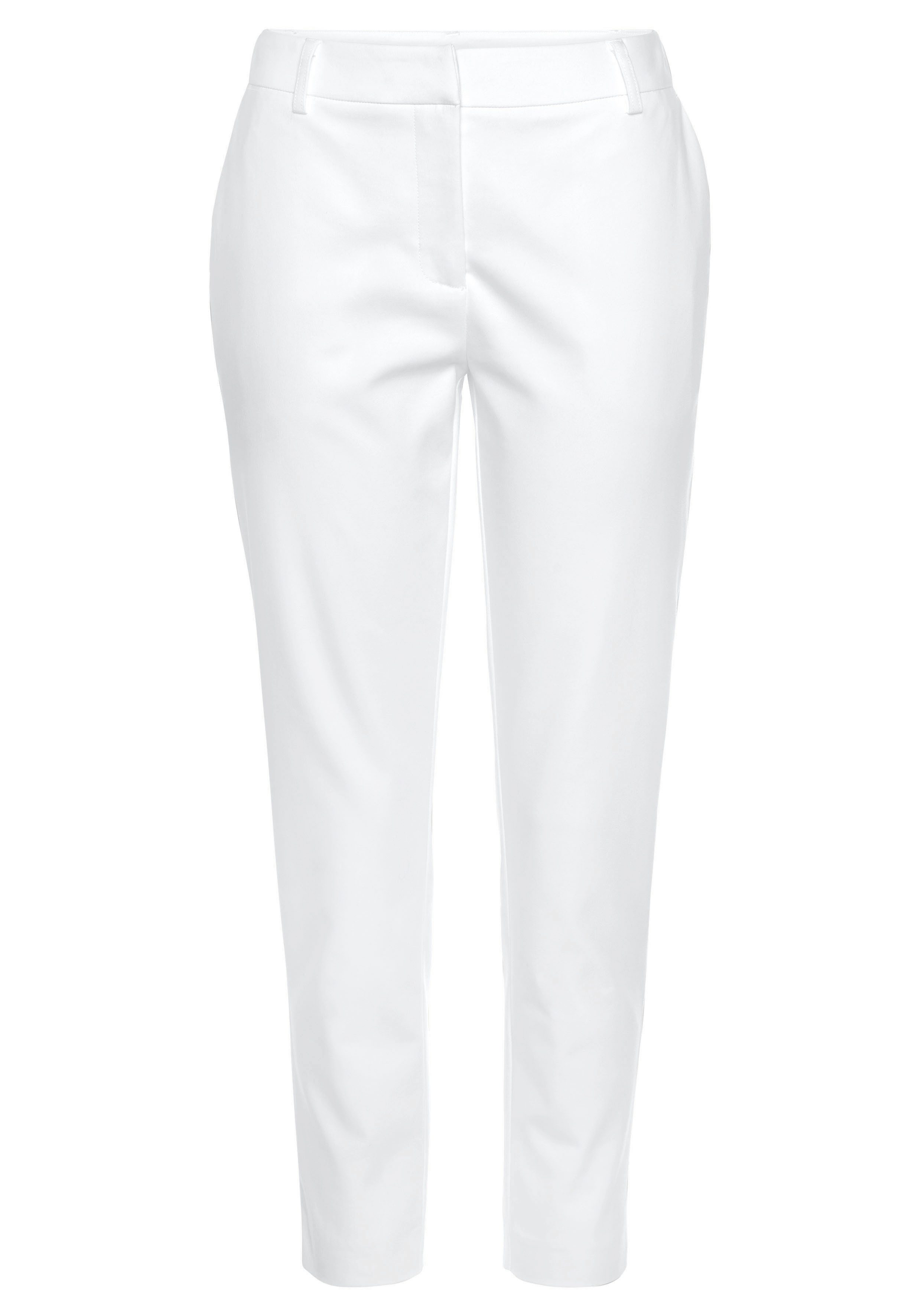 Lascana Chino in verkorte lengte stofbroek in smalle pasvorm casual-chic