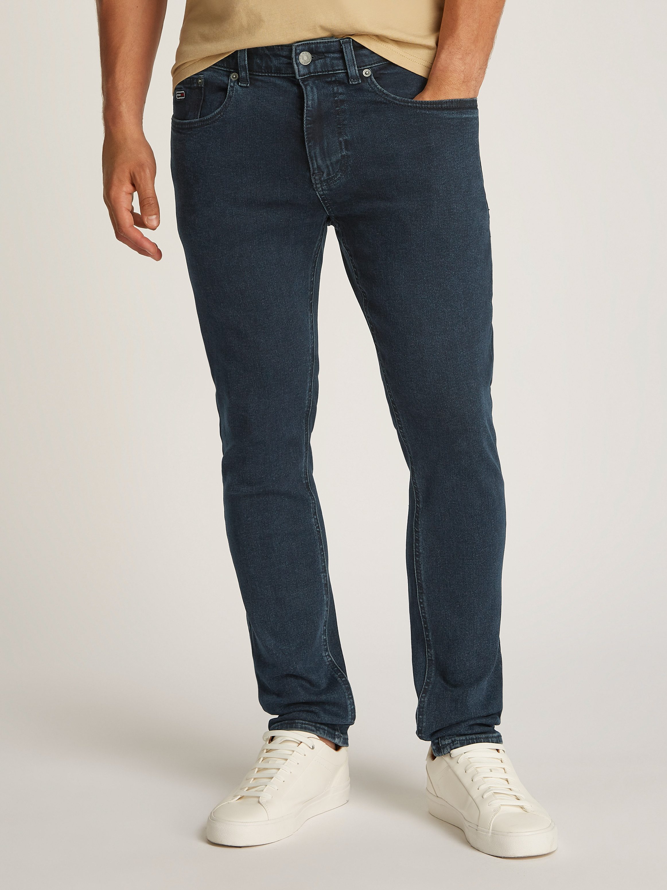 TOMMY JEANS Tapered jeans met logoborduursels