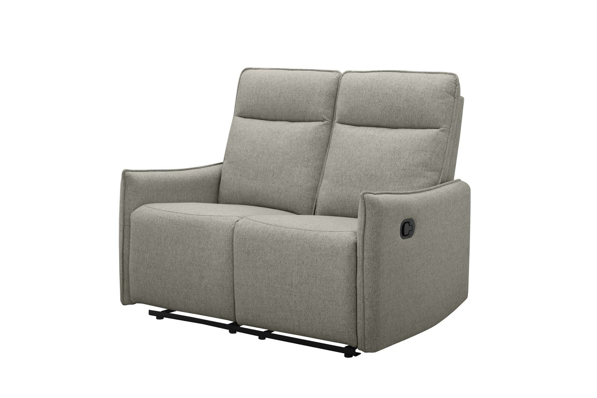 Dorel Home 2-zitsbank Lugo, bioscoopbank met relaxfunctie in kunstleer en geweven stof