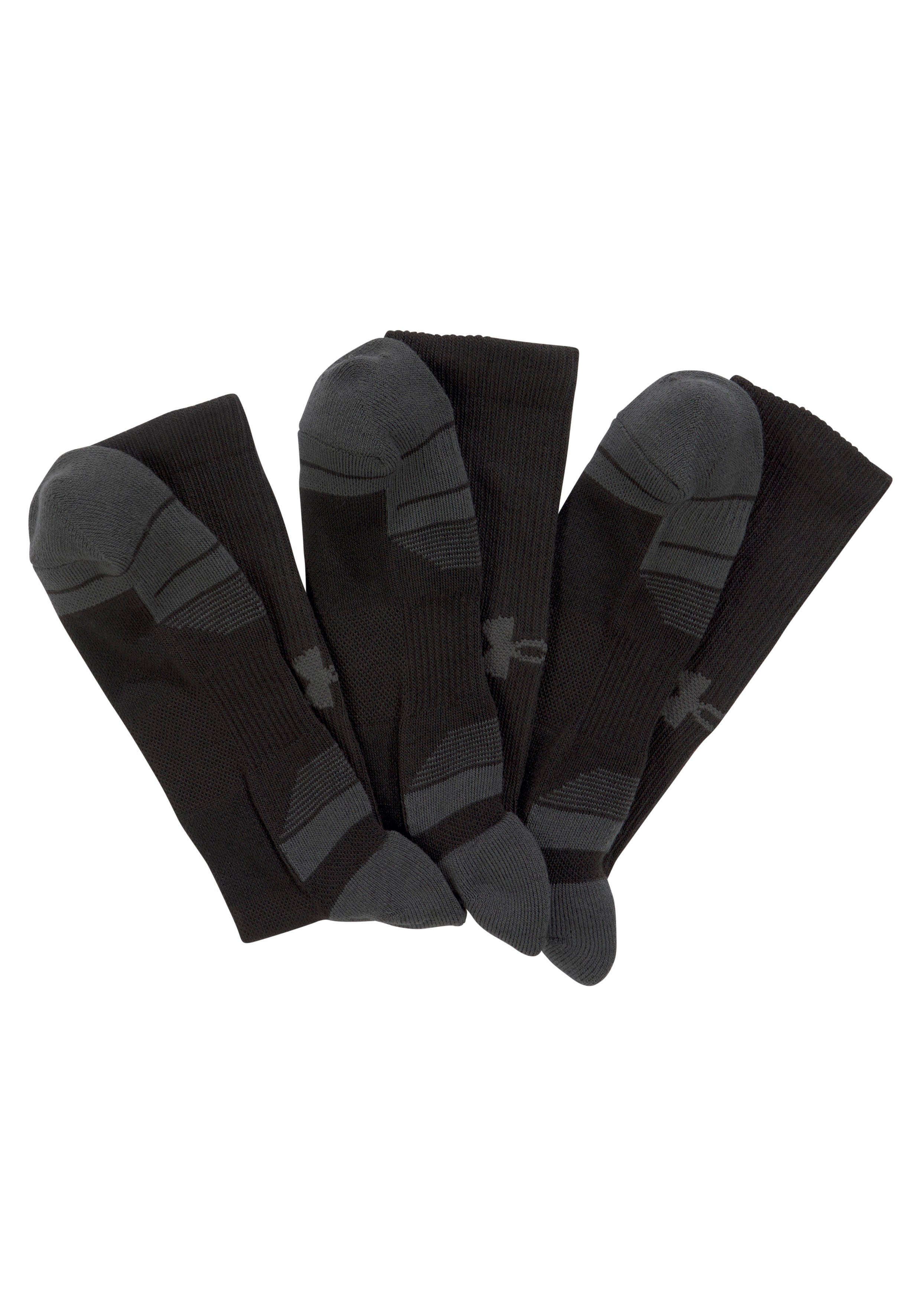 Under Armour® Tennissokken Unisex UA Performance Tech-Crew-Sokken in 3-Pack (3 paar)