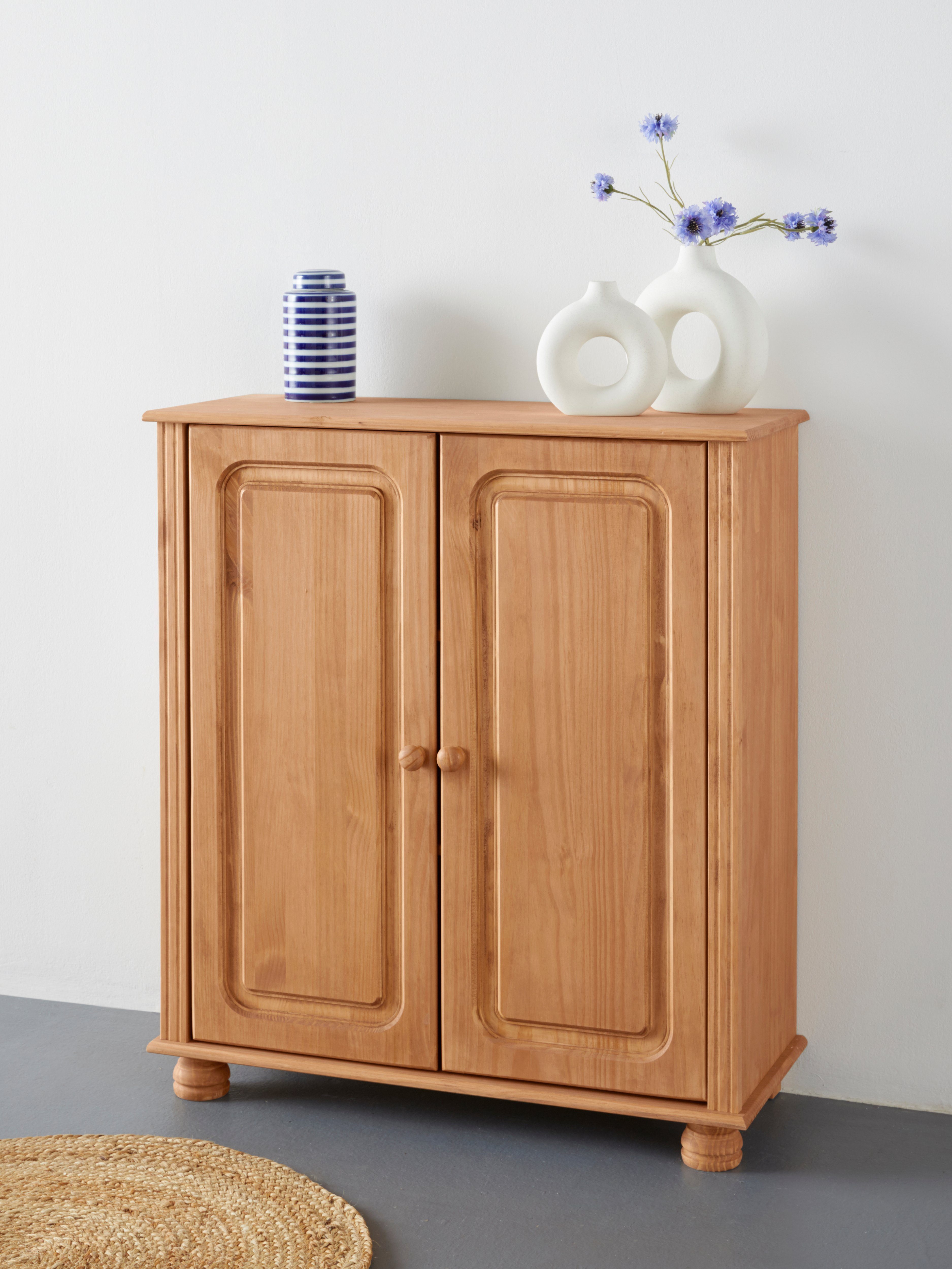 Home affaire Highboard Mette Commode met 2 planken, breedte 85cm, diepte 34 cm, hoogte 95 cm