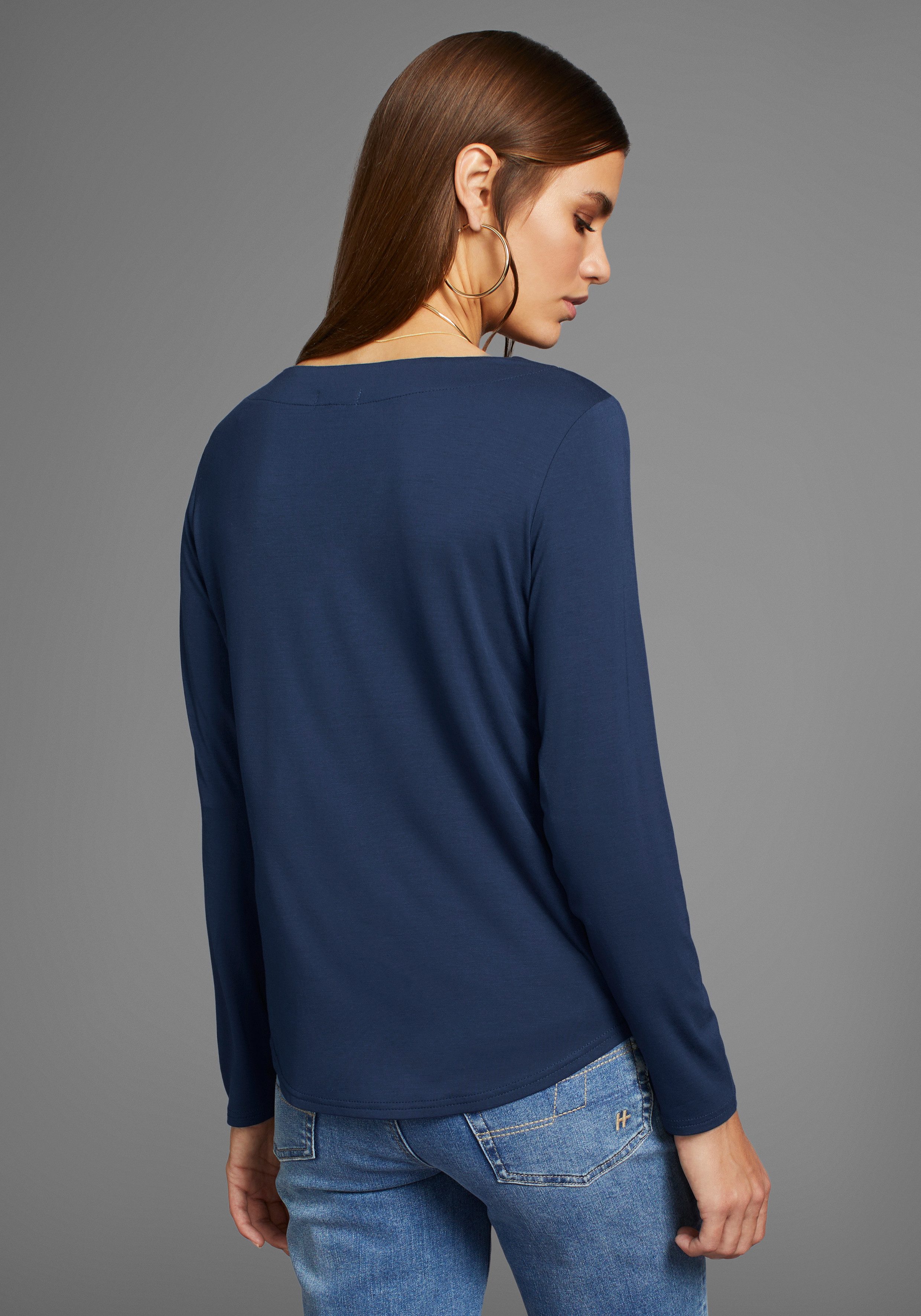 HECHTER PARIS Shirtblouse met v-hals