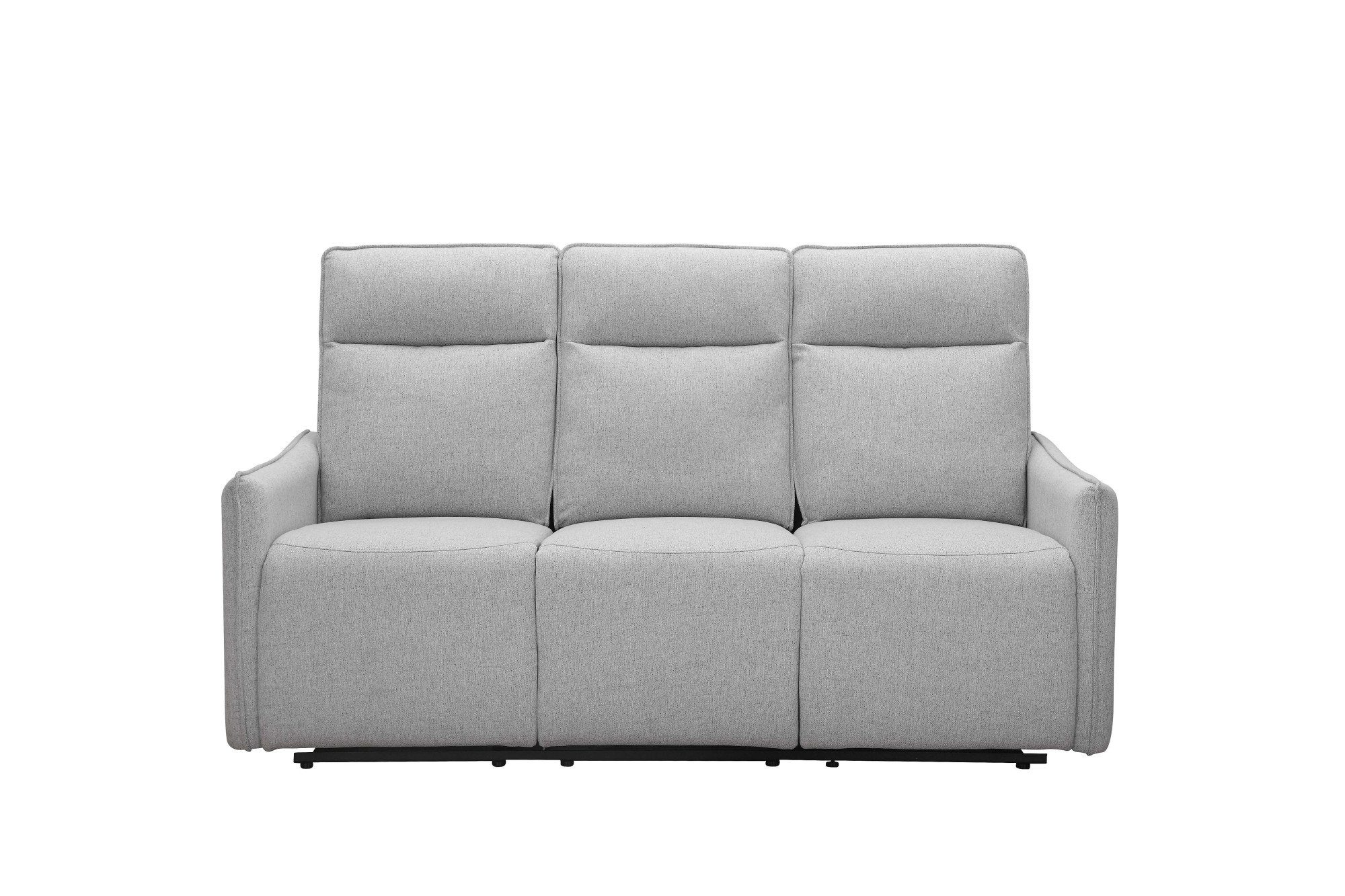 Dorel Home 3-zitsbank Lugo, bioscoopbank met relaxfunctie in kunstleer en geweven stof