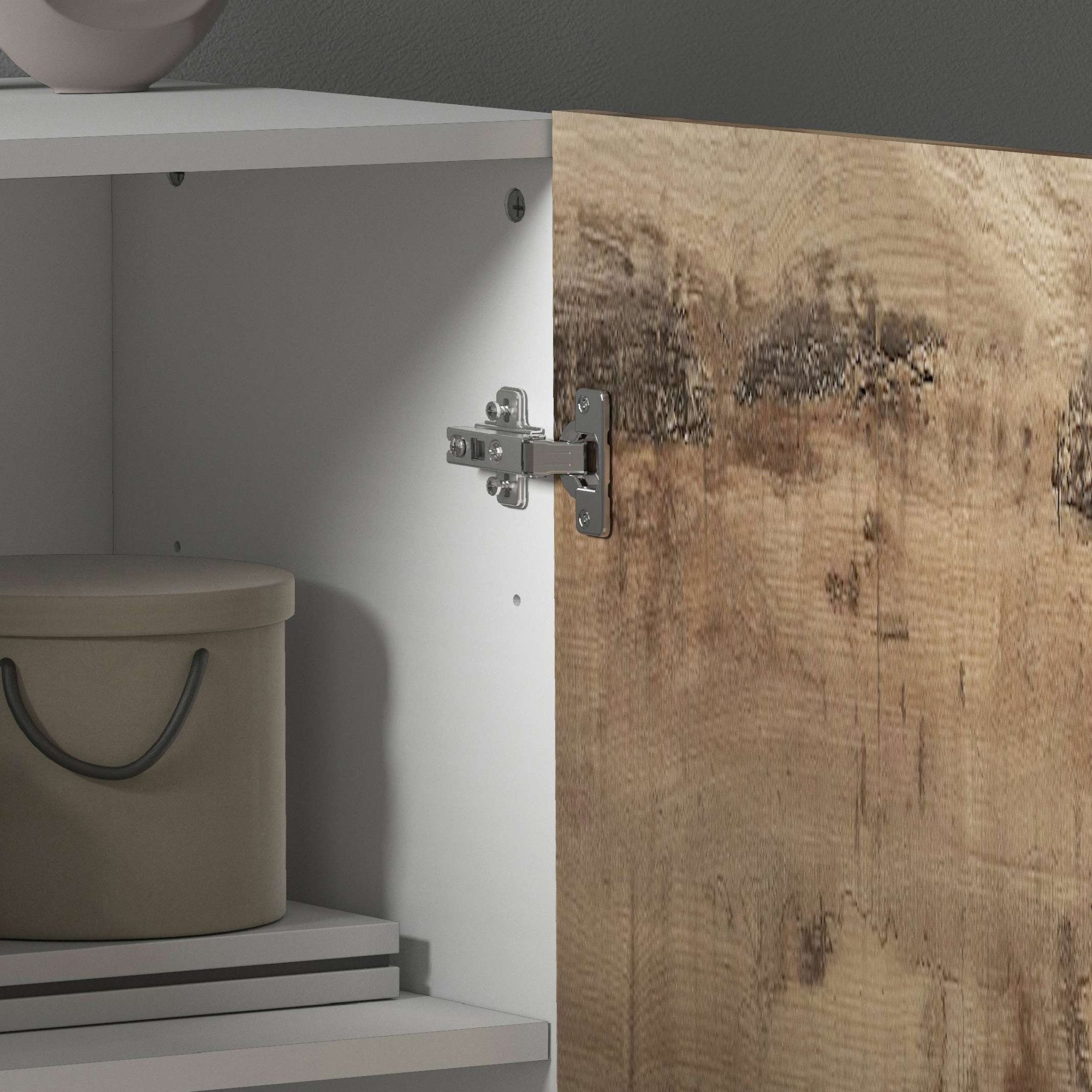 INOSIGN Archiefkast Coro, Multifunctionele kast, Bureaukast met 2 deuren & verstelbare legplanken, hoogte 86 of 166 cm, made in italy
