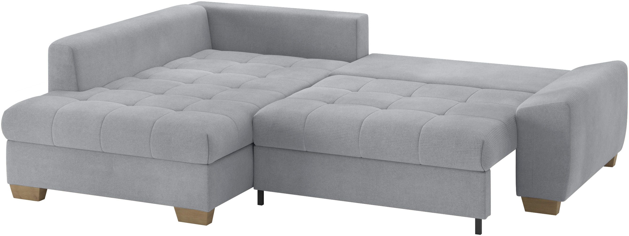 Mr. Couch Hoekbank Nikita II, L-vorm Keuze met bedfunctie, bedlade & RGB-LED-verlichting